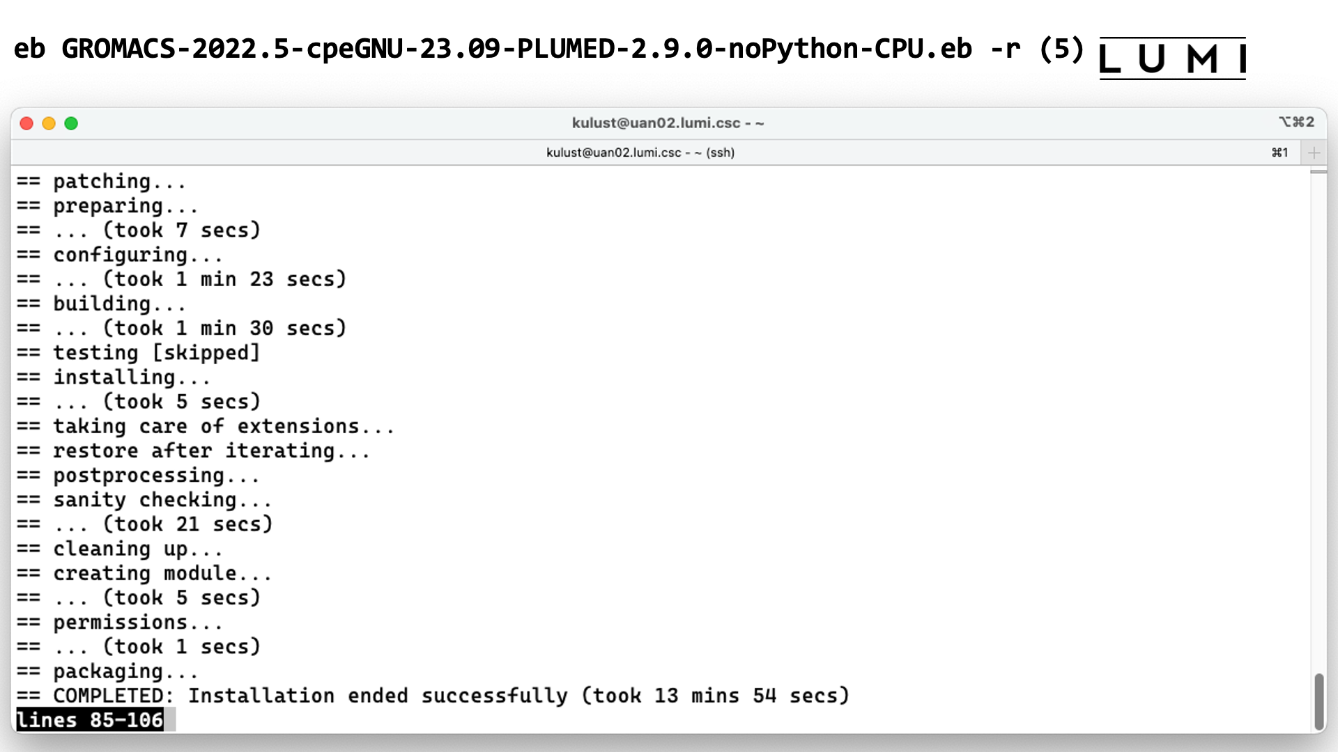 eb GROMACS-2022.5-cpeGNU-23.09-PLUMED-2.9.0-noPython-CPU.eb -r (5)