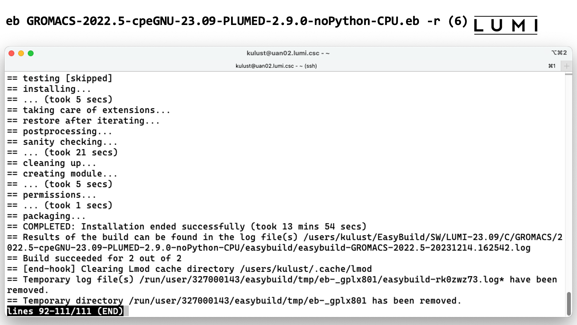 eb GROMACS-2022.5-cpeGNU-23.09-PLUMED-2.9.0-noPython-CPU.eb -r (6)