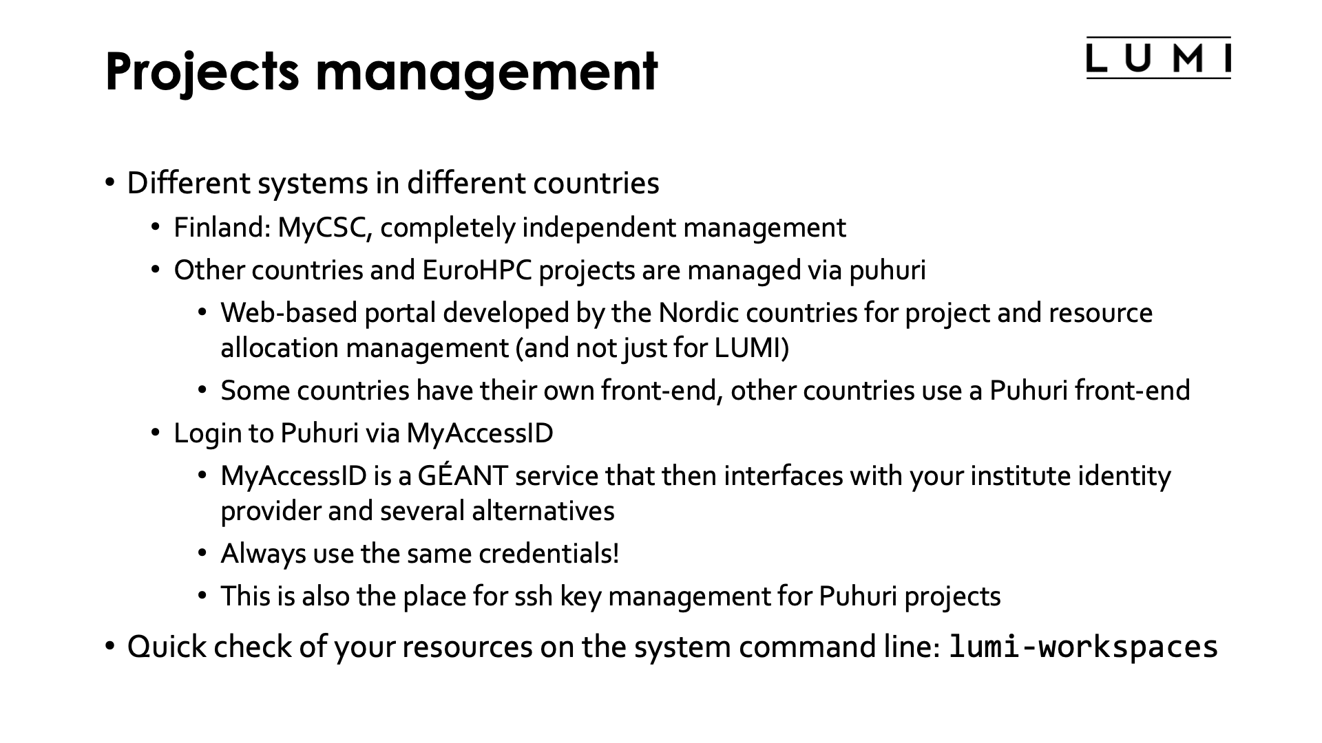 Slide Project Management