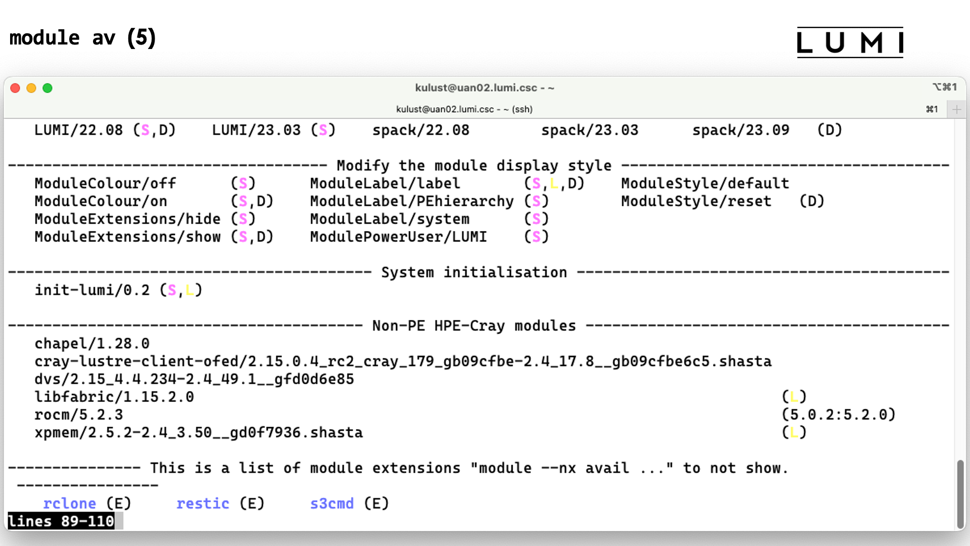 module avail slide 5