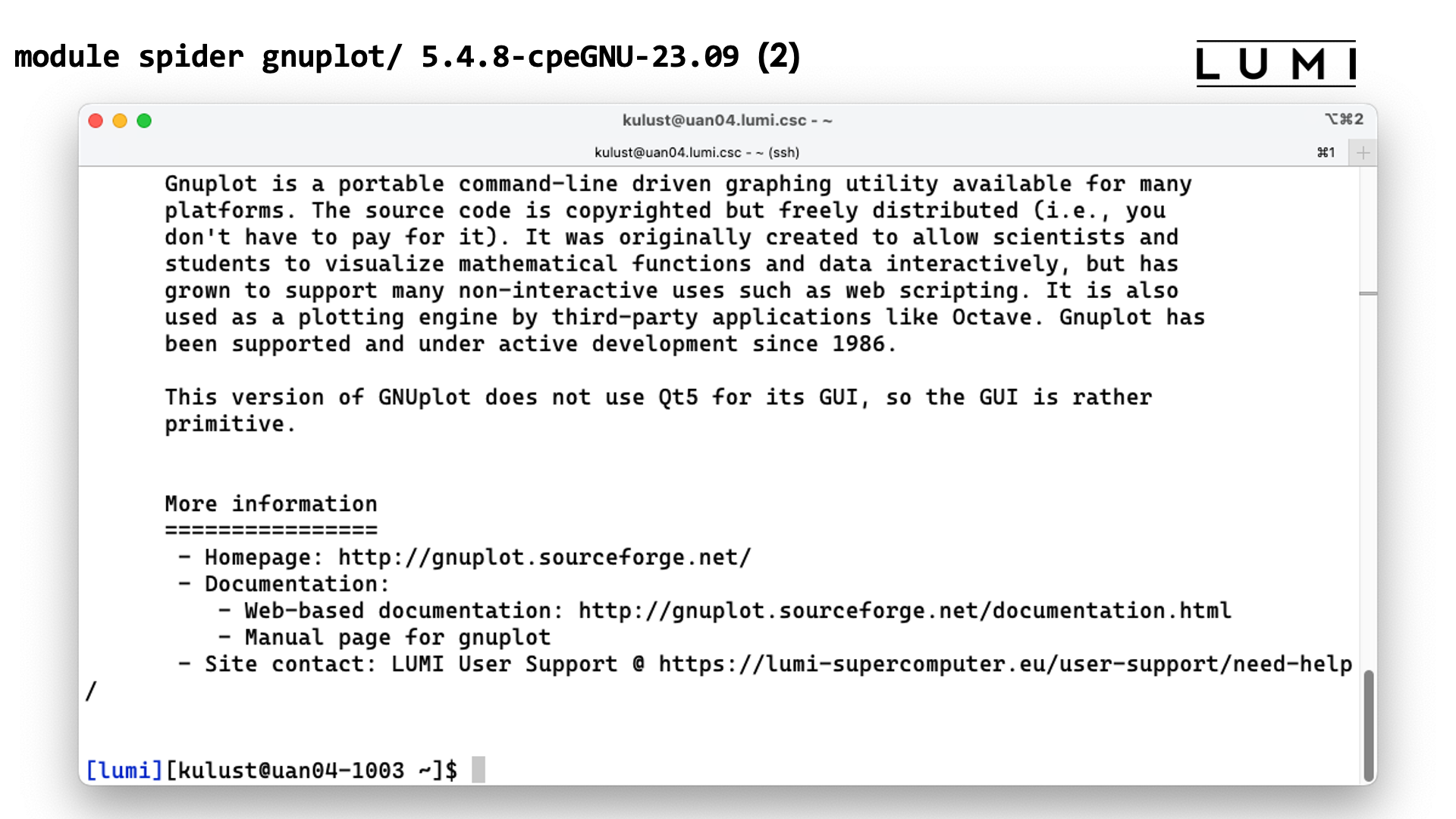 module spider gnuplot/5.4.8-cpeGNU-23.09