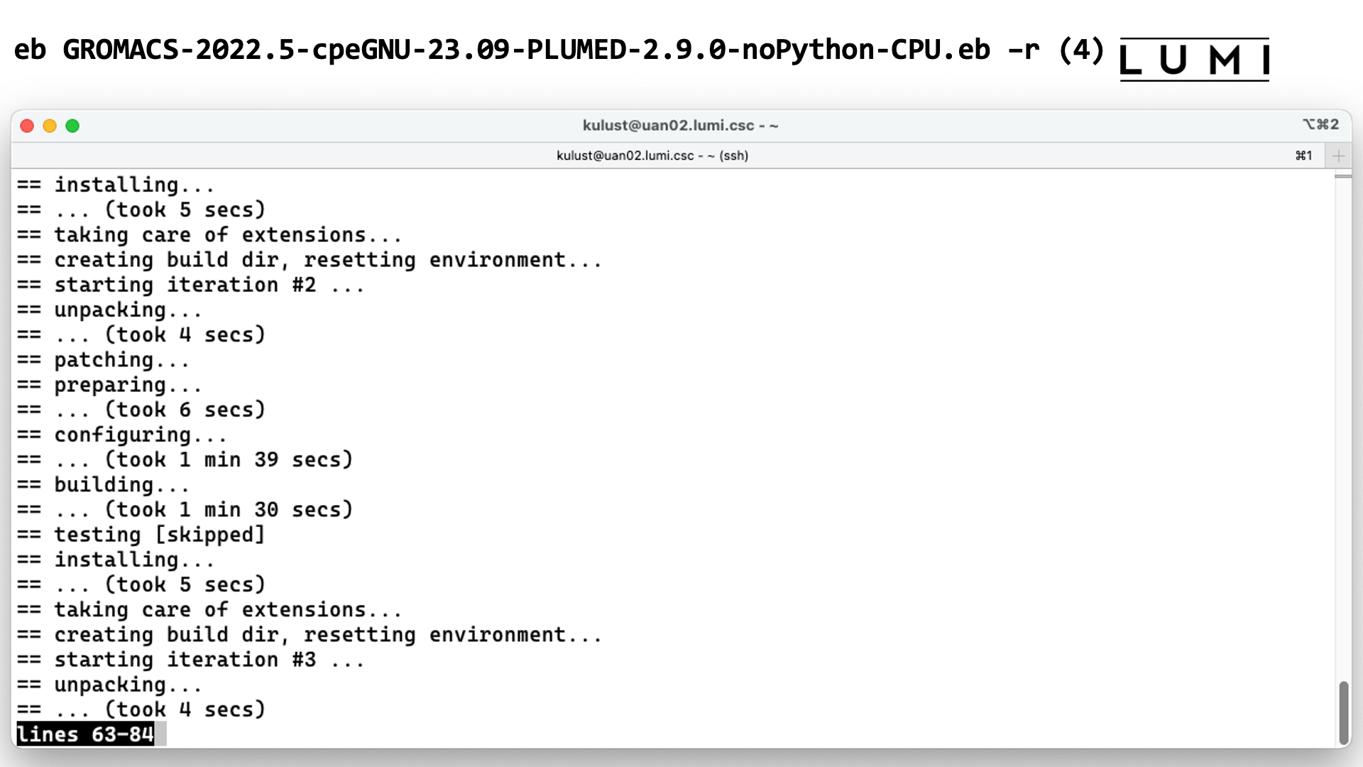 eb GROMACS-2022.5-cpeGNU-23.09-PLUMED-2.9.0-noPython-CPU.eb -r (4)