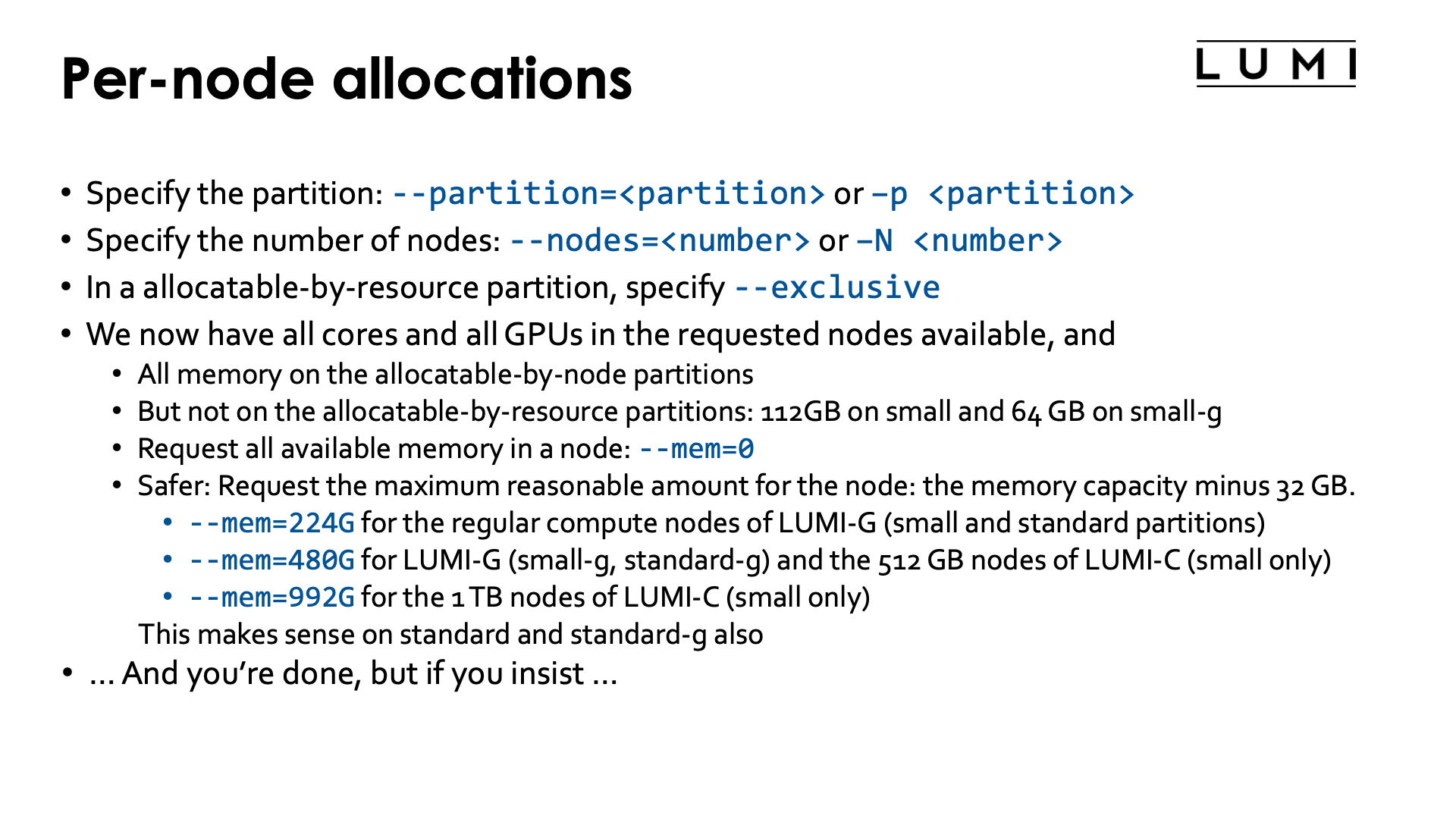 Slide Per-node allocations