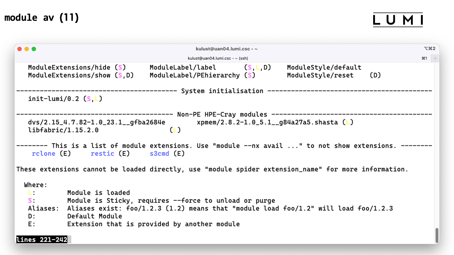 module avail slide 11