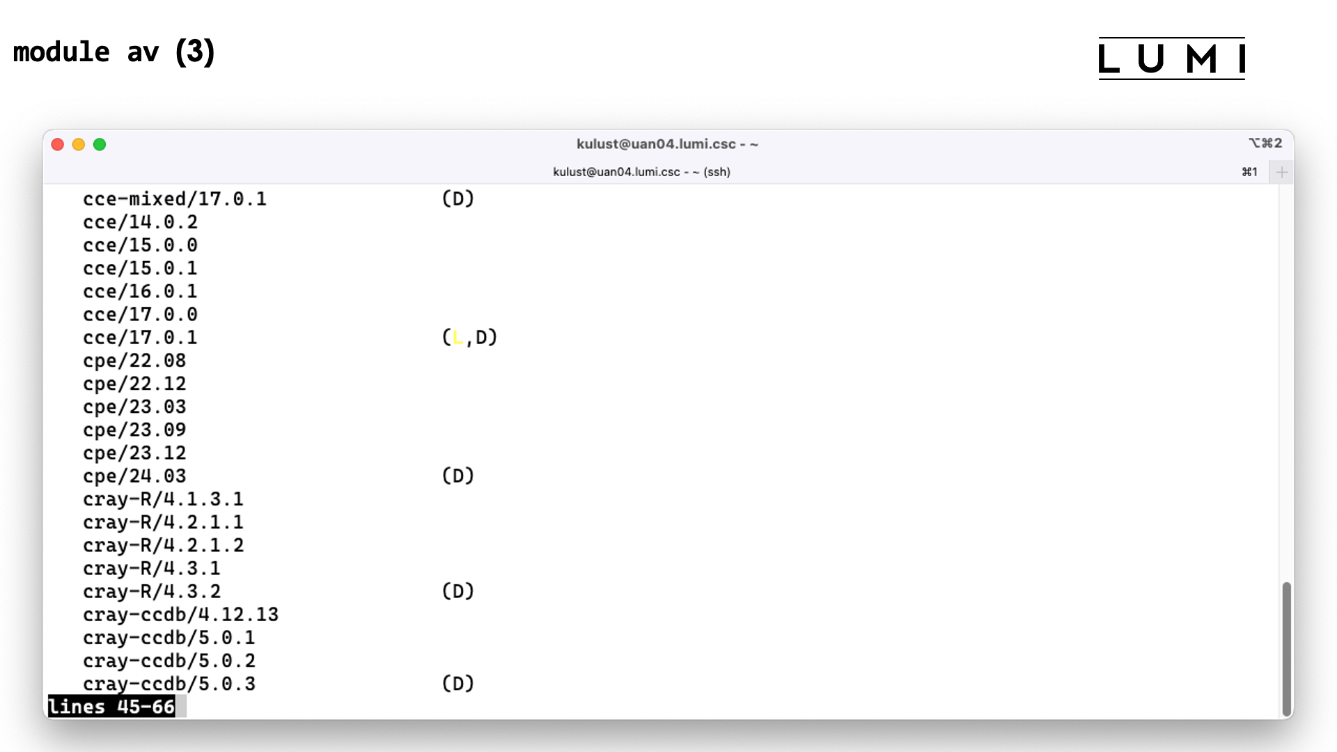 module avail slide 3