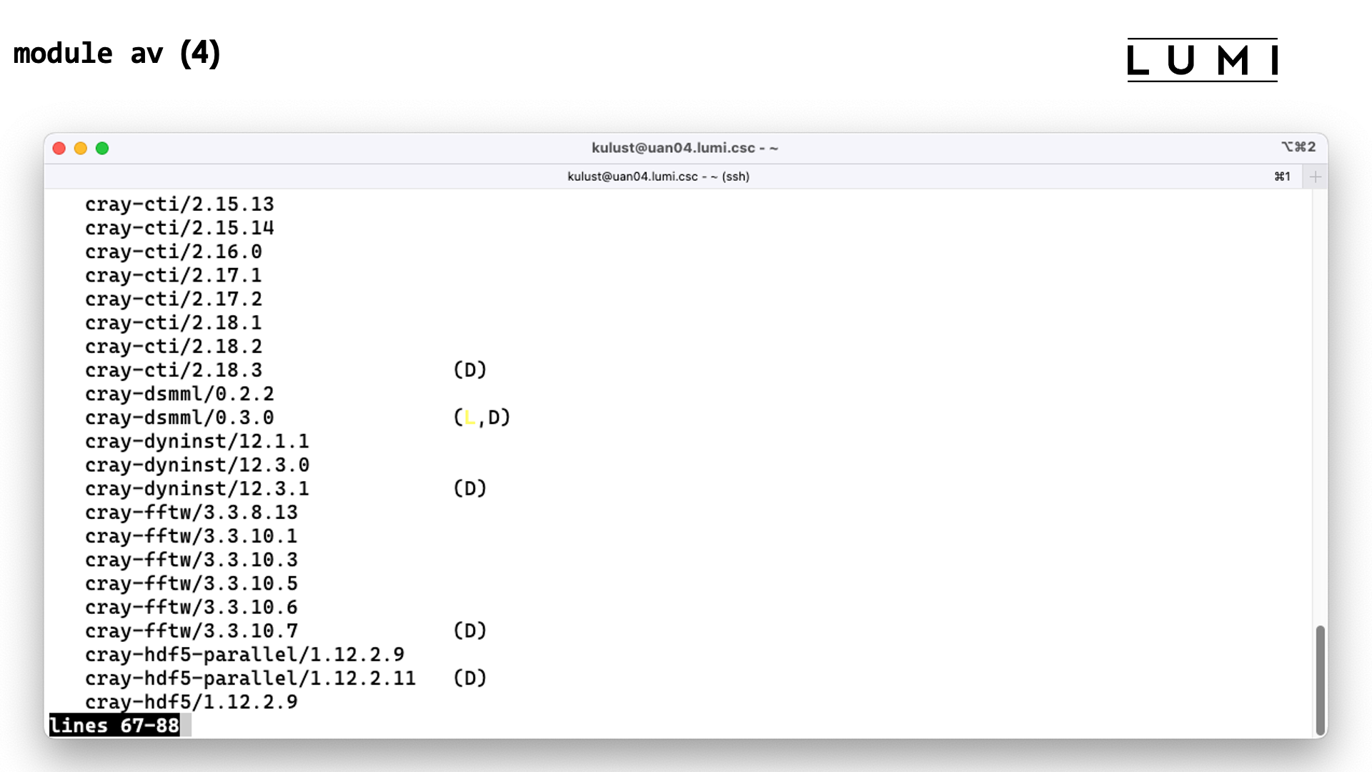 module avail slide 4