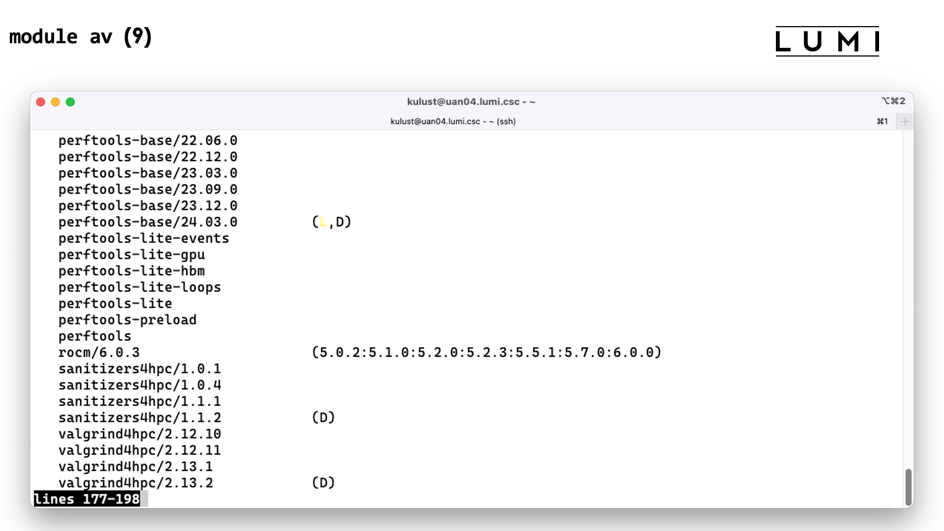 module avail slide 9