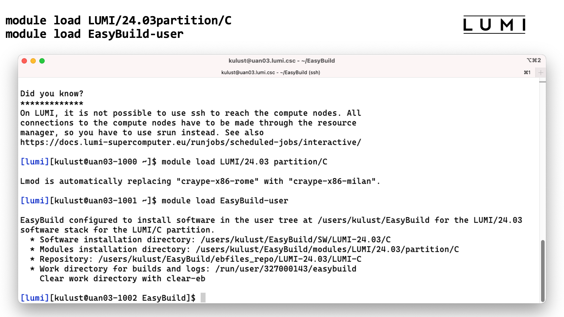 Step 2: Configure the environment - Demo