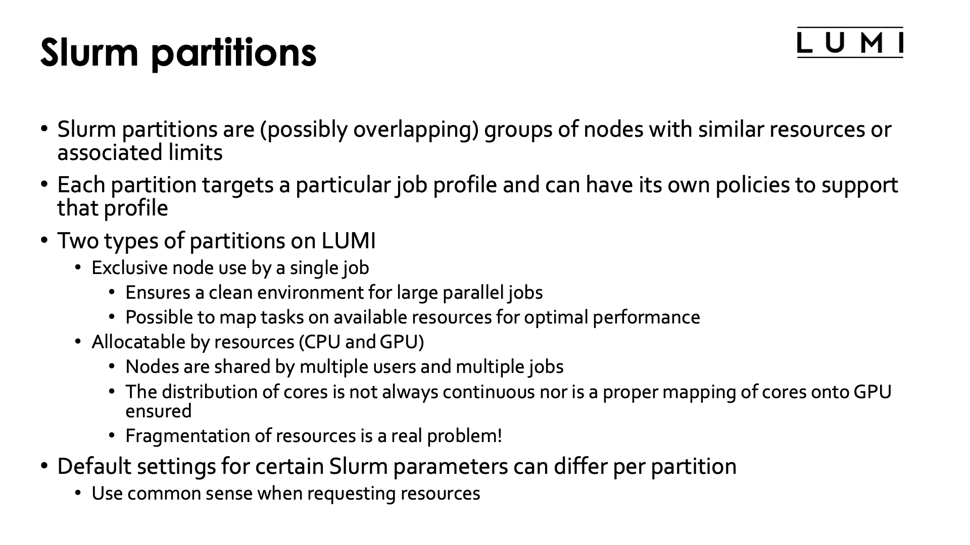 Slide Partitions 1