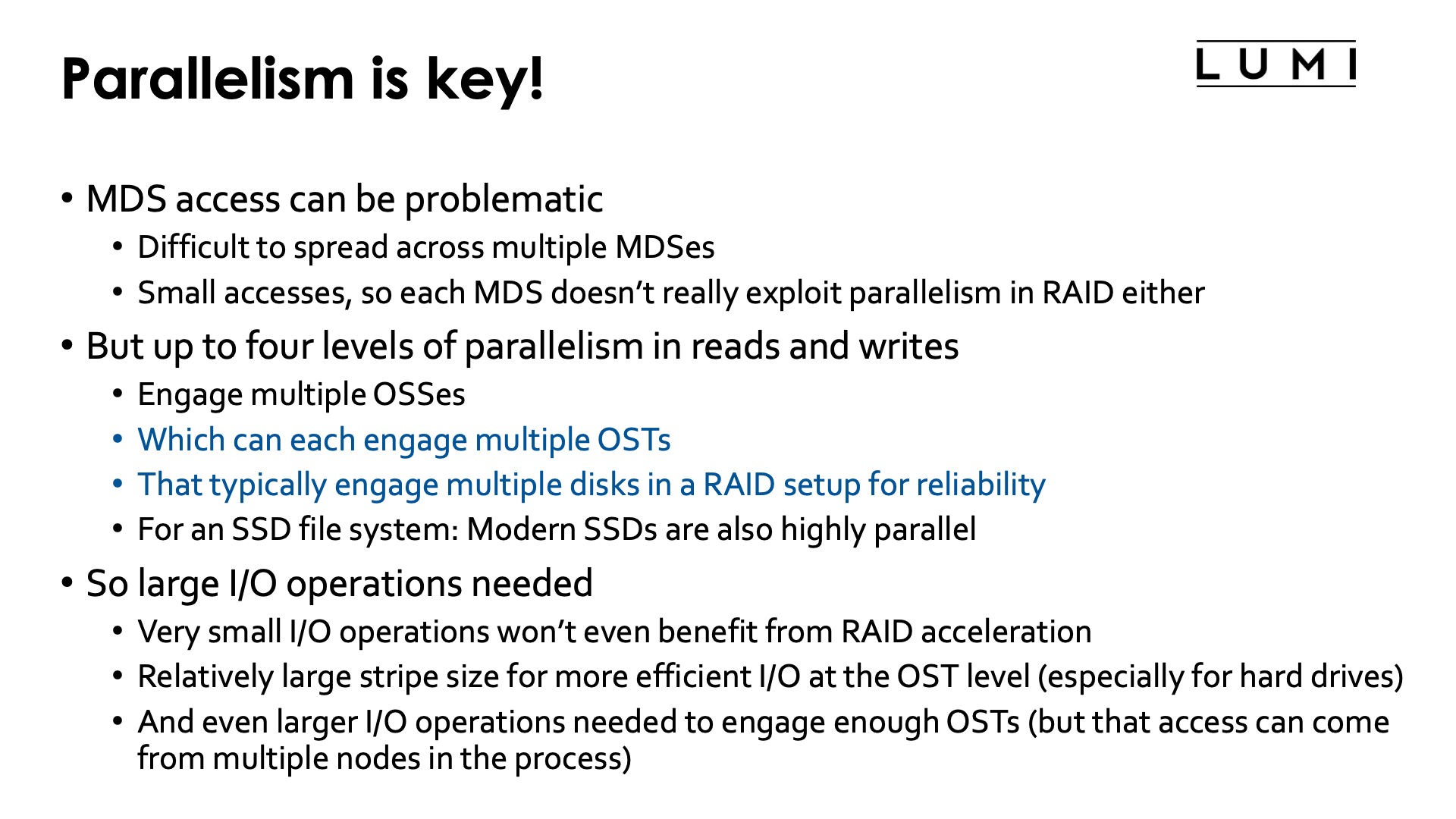 Parallelism is key! (slide 1)