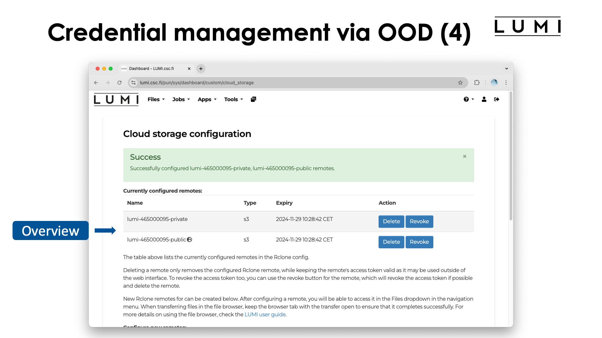 Slide Credentials management through Open OnDemand (4)