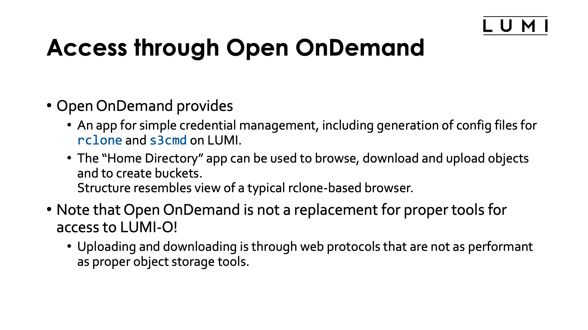 Slide Credentials management through Open OnDemand Overview