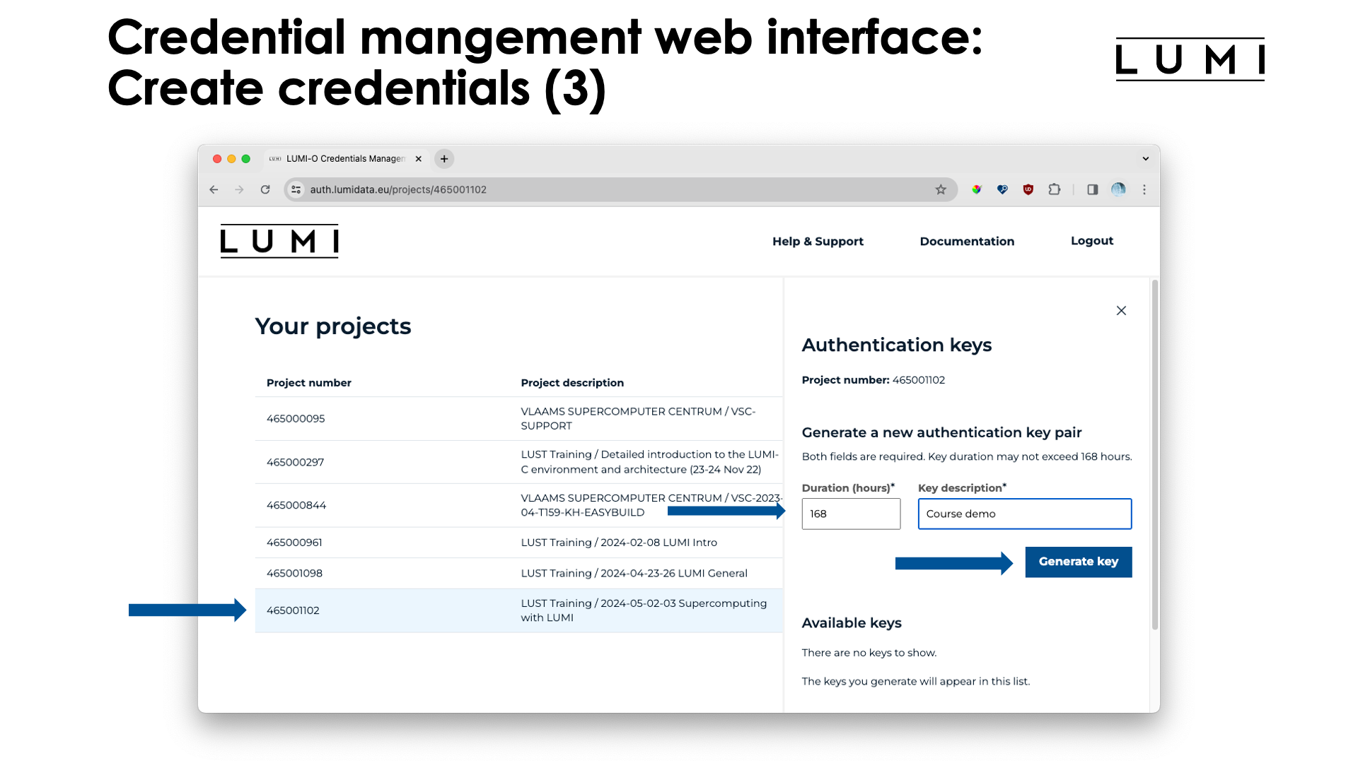 Slide Credentials management web interface (3)