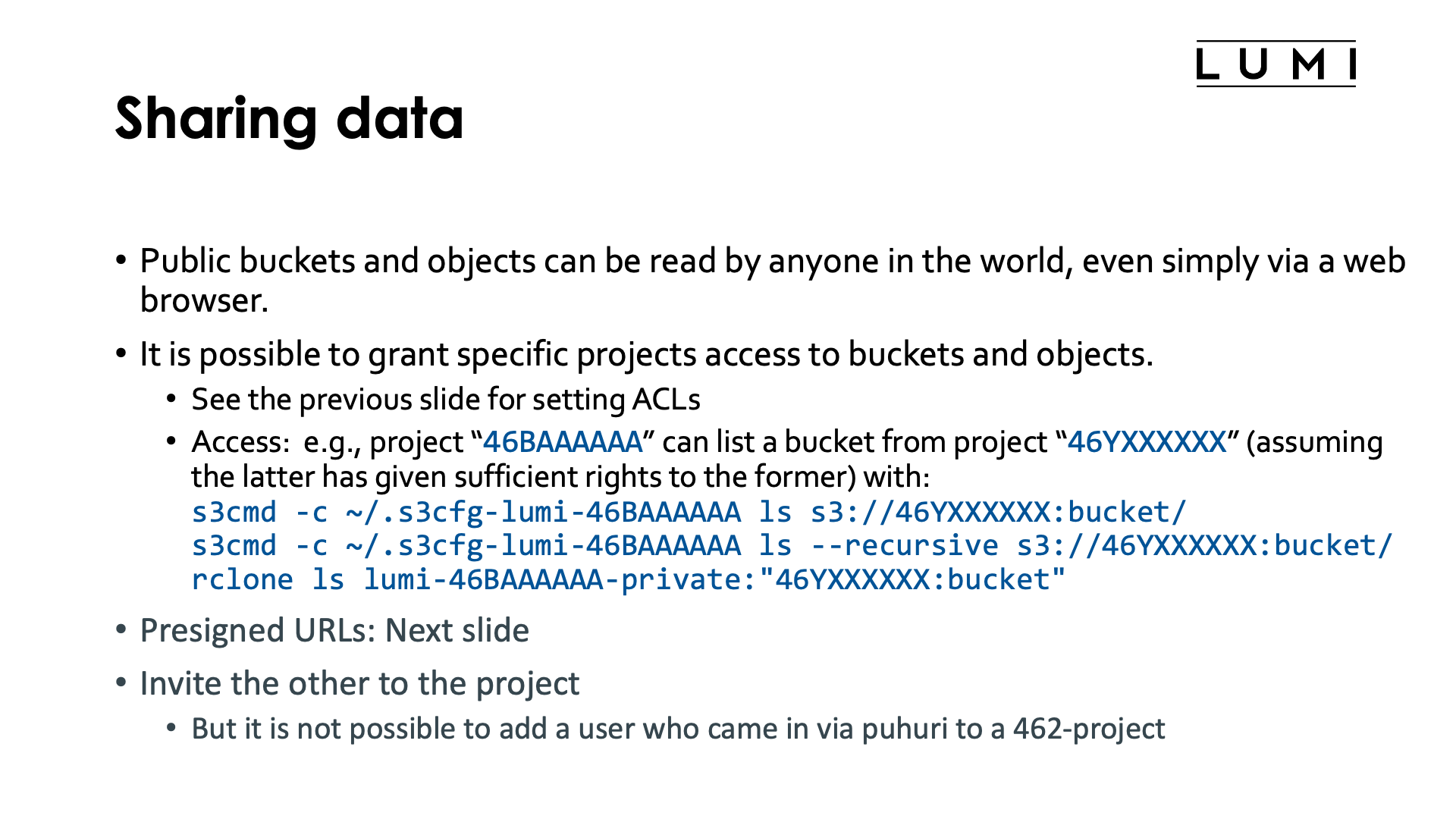 Slide Sharing data