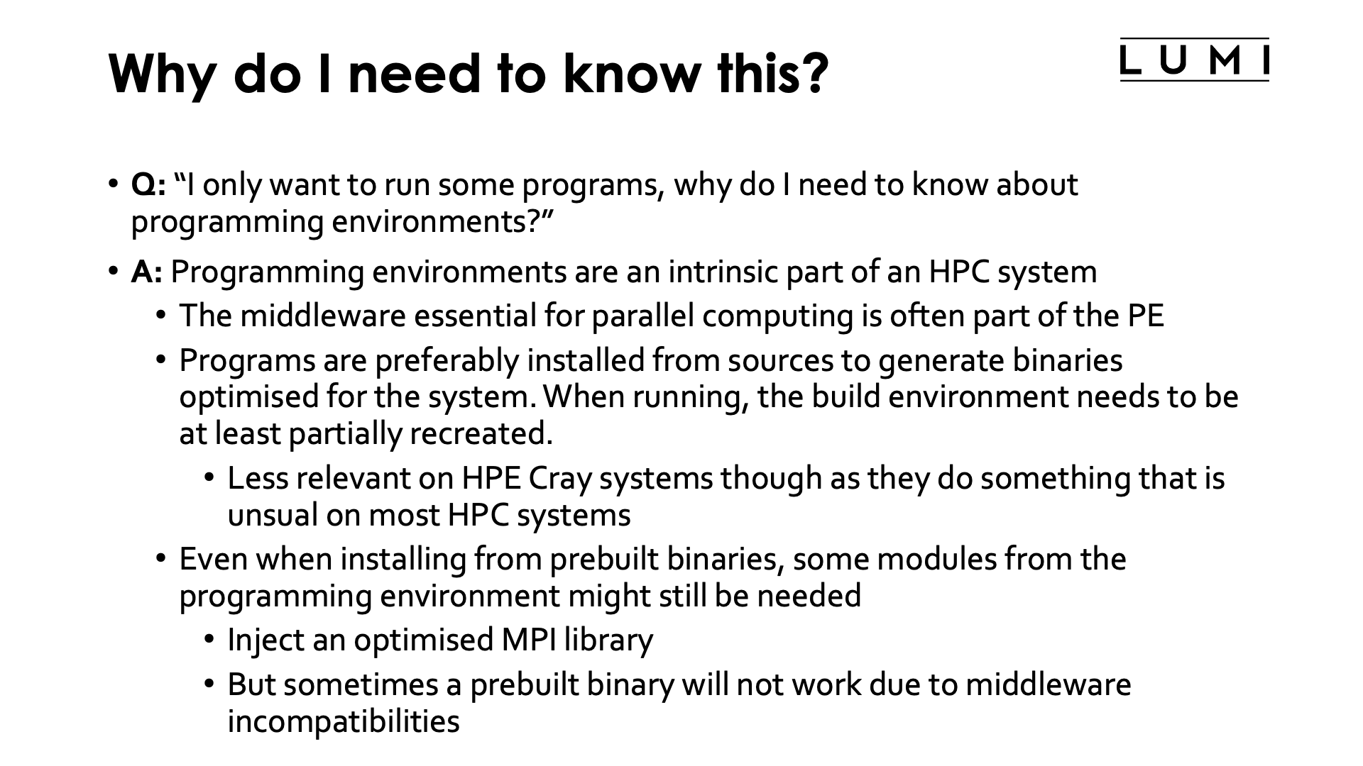 Slide Why do I need to know