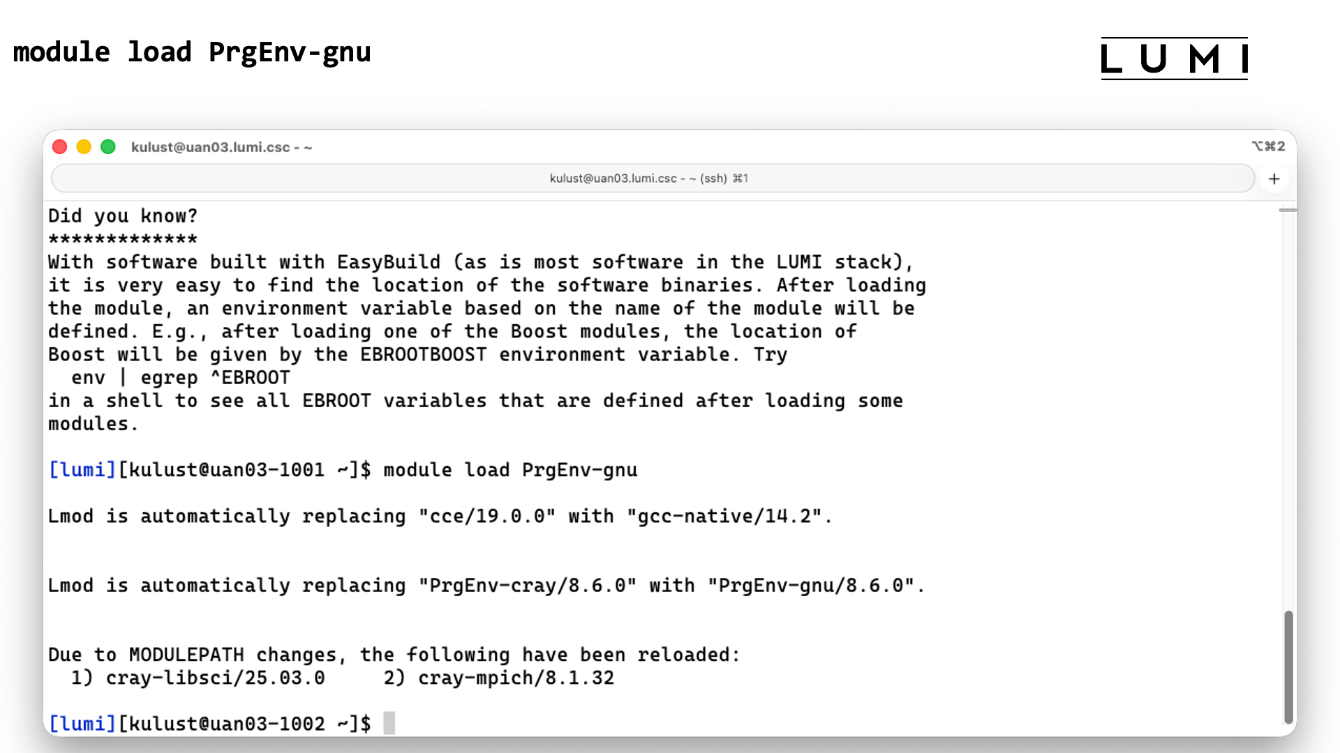module load PrgEnv-gnu