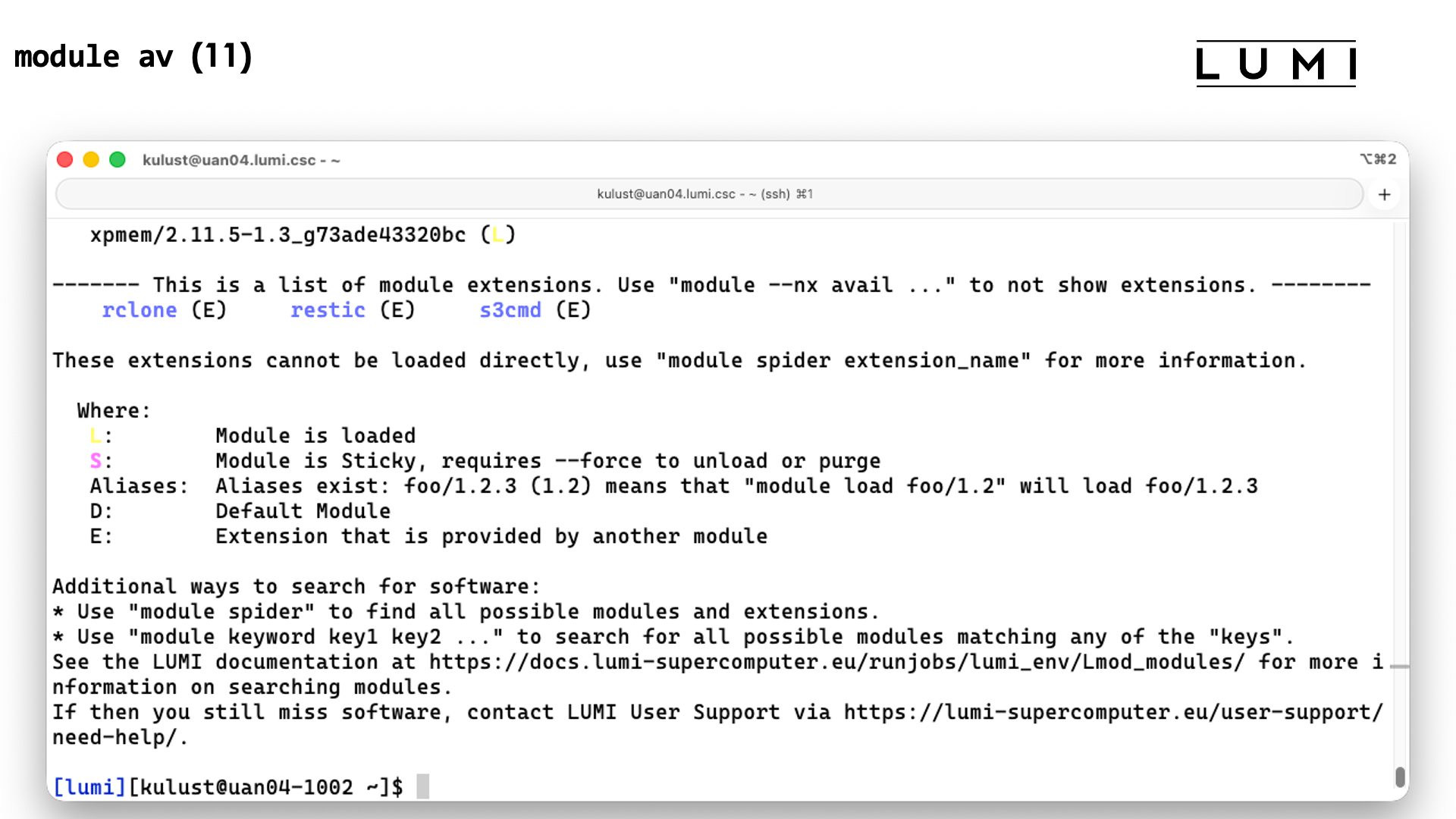 module avail slide 11