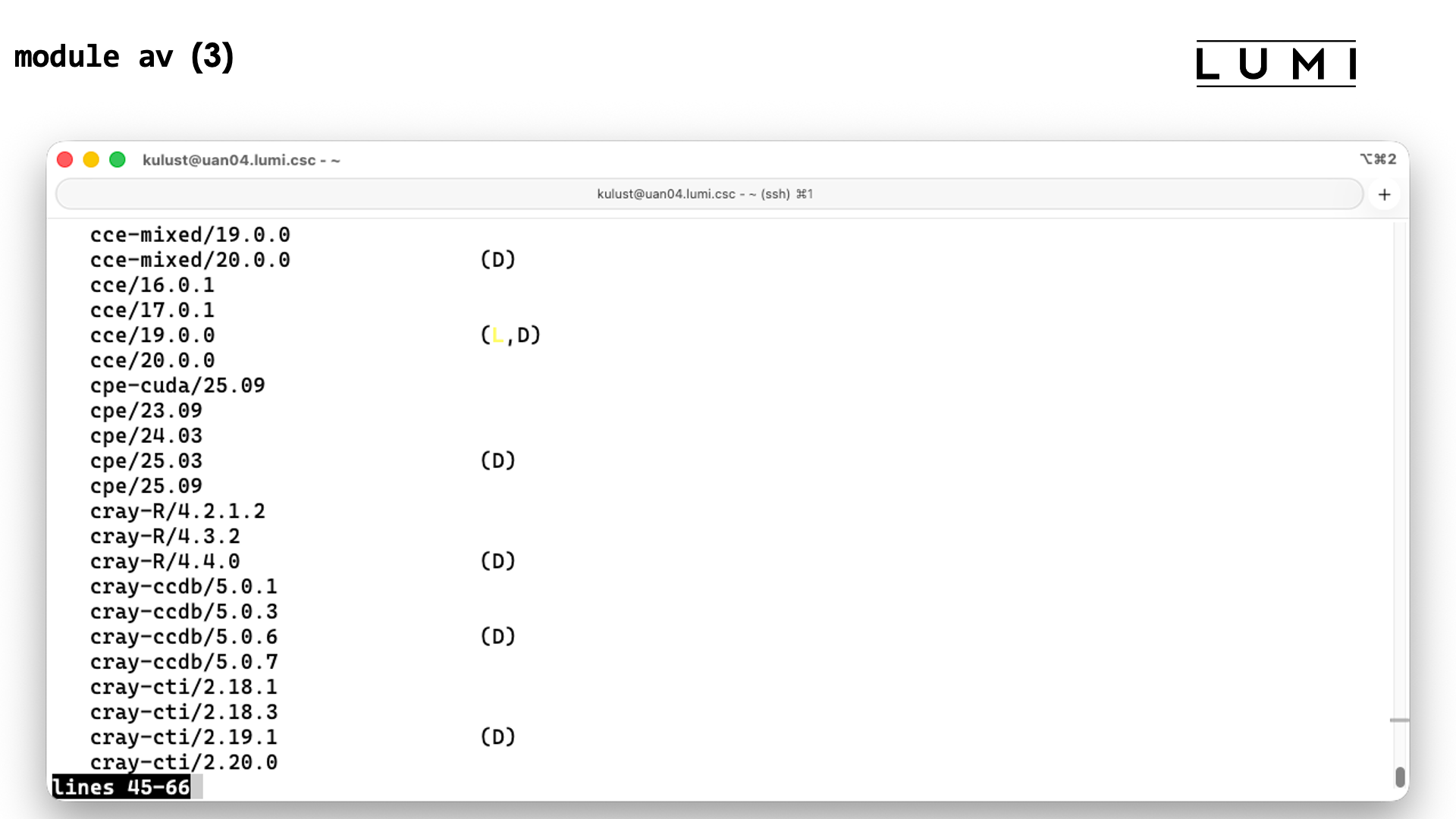 module avail slide 3