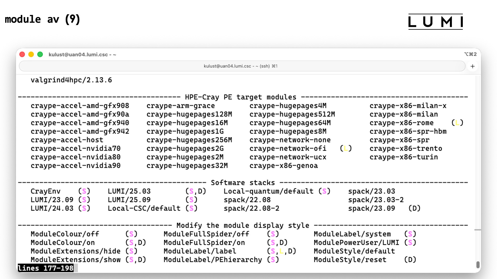 module avail slide 9