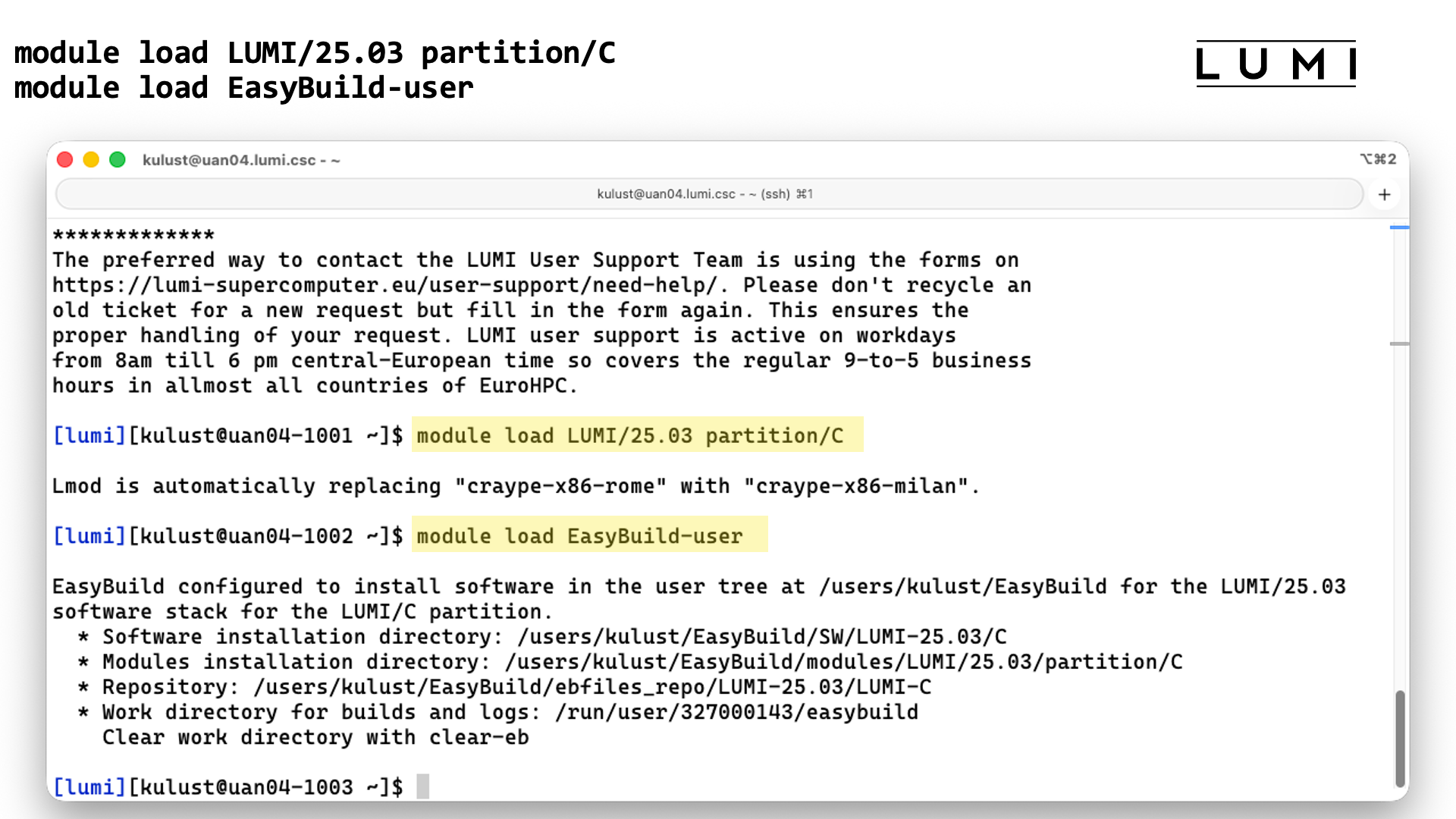 Step 2: Configure the environment - Demo