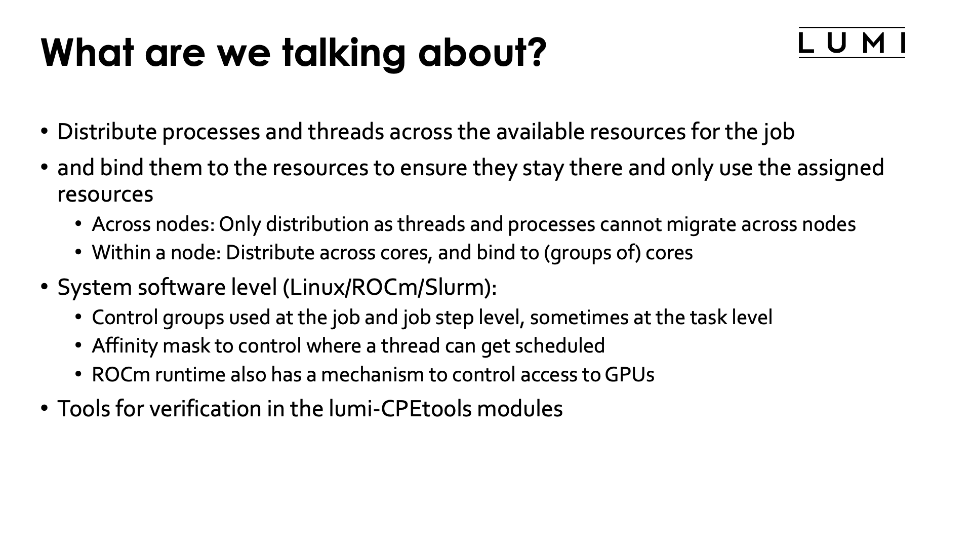 Slide What are we talking about