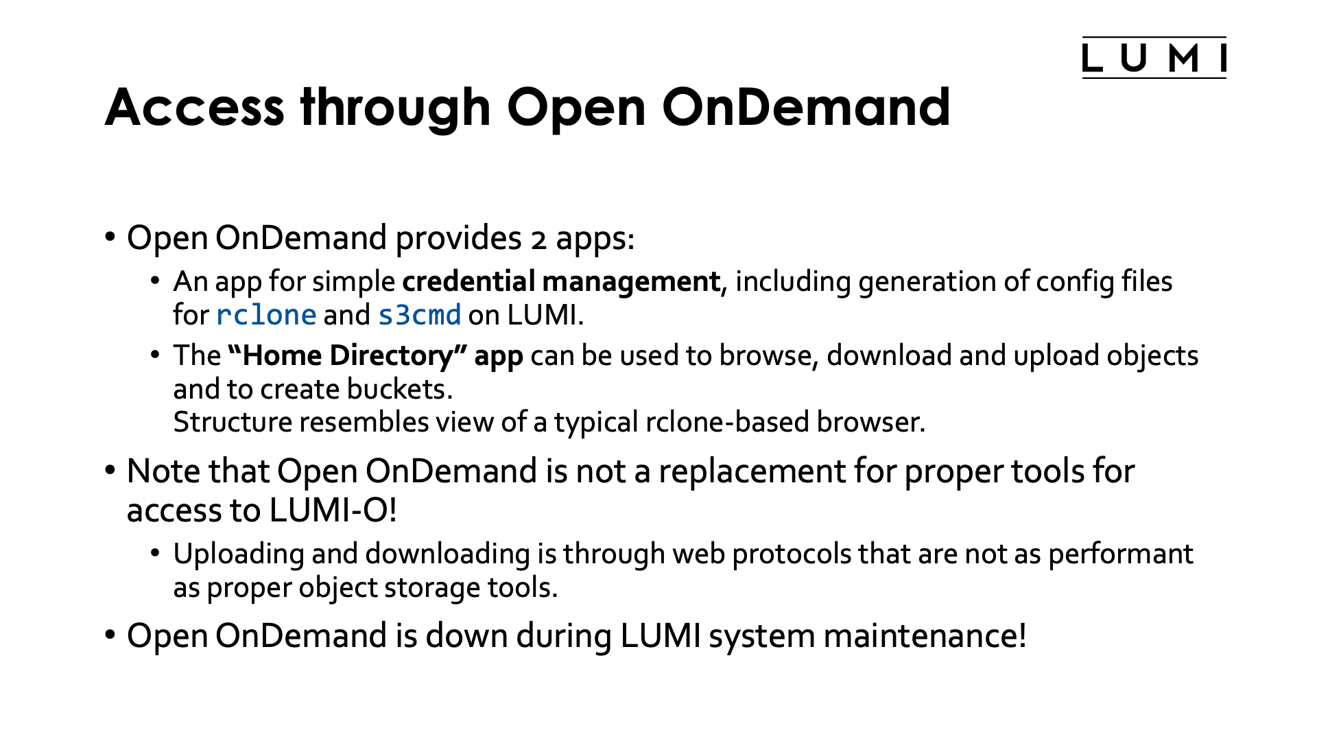 Slide Credentials management through Open OnDemand Overview