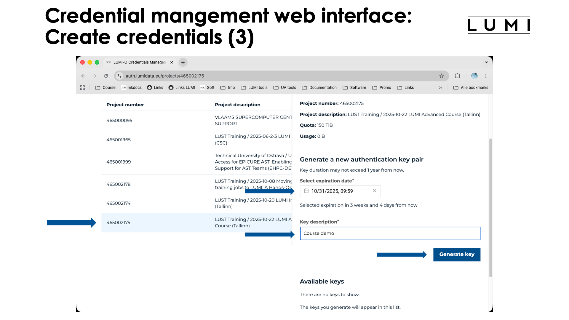 Slide Credentials management web interface (3)