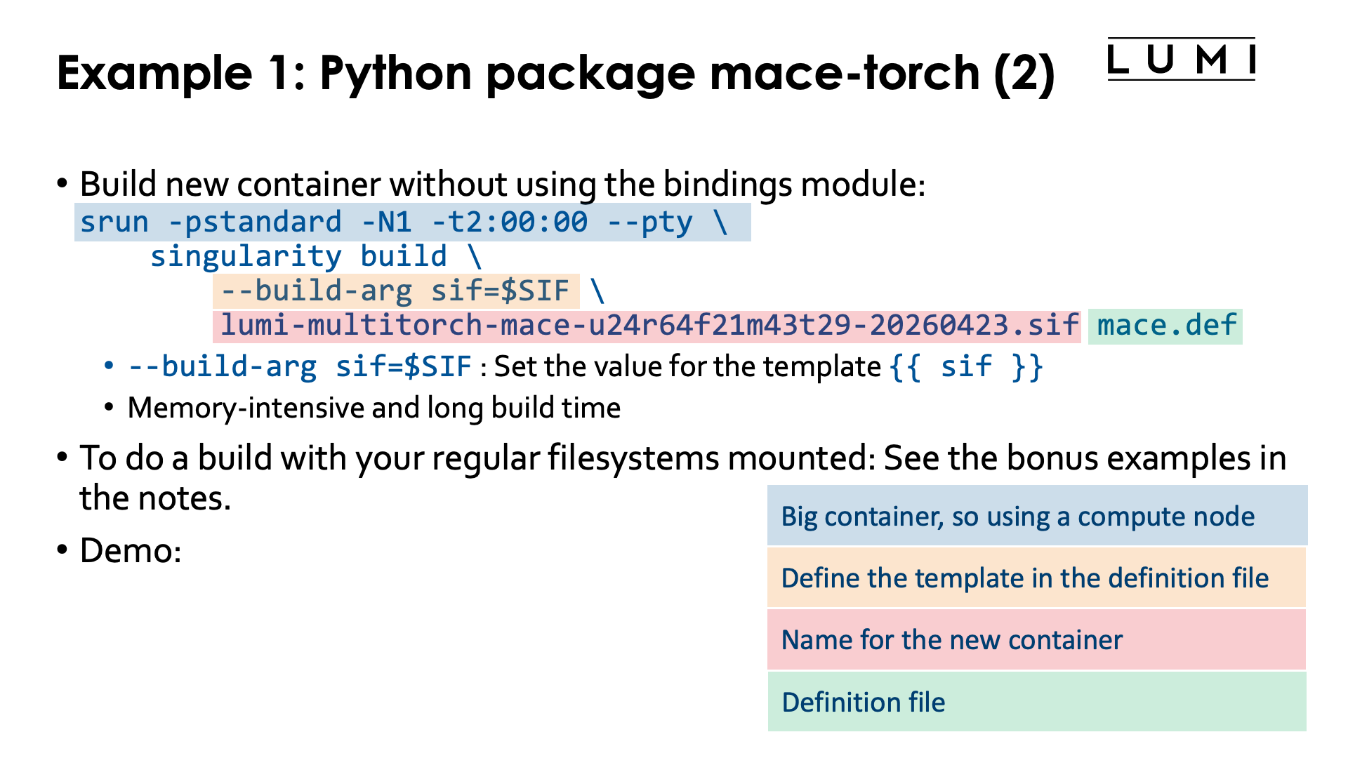 Example 1: Python package mace-torch (2)