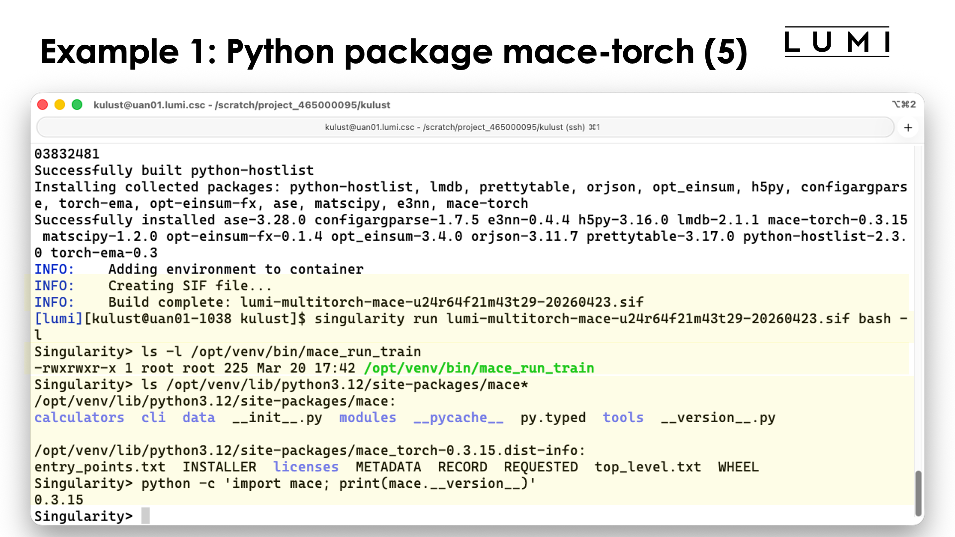 Example 1: Python package mace-torch (5)