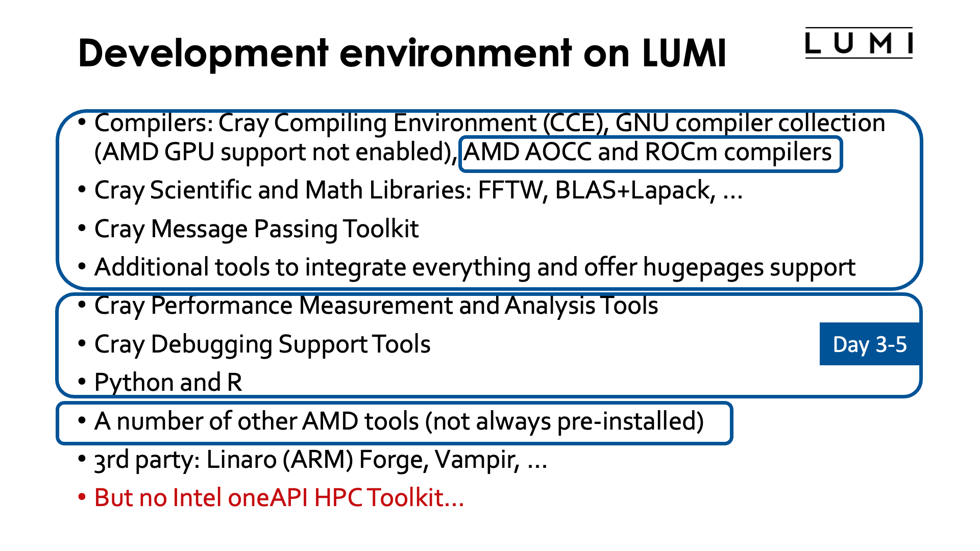 Slide Development environment