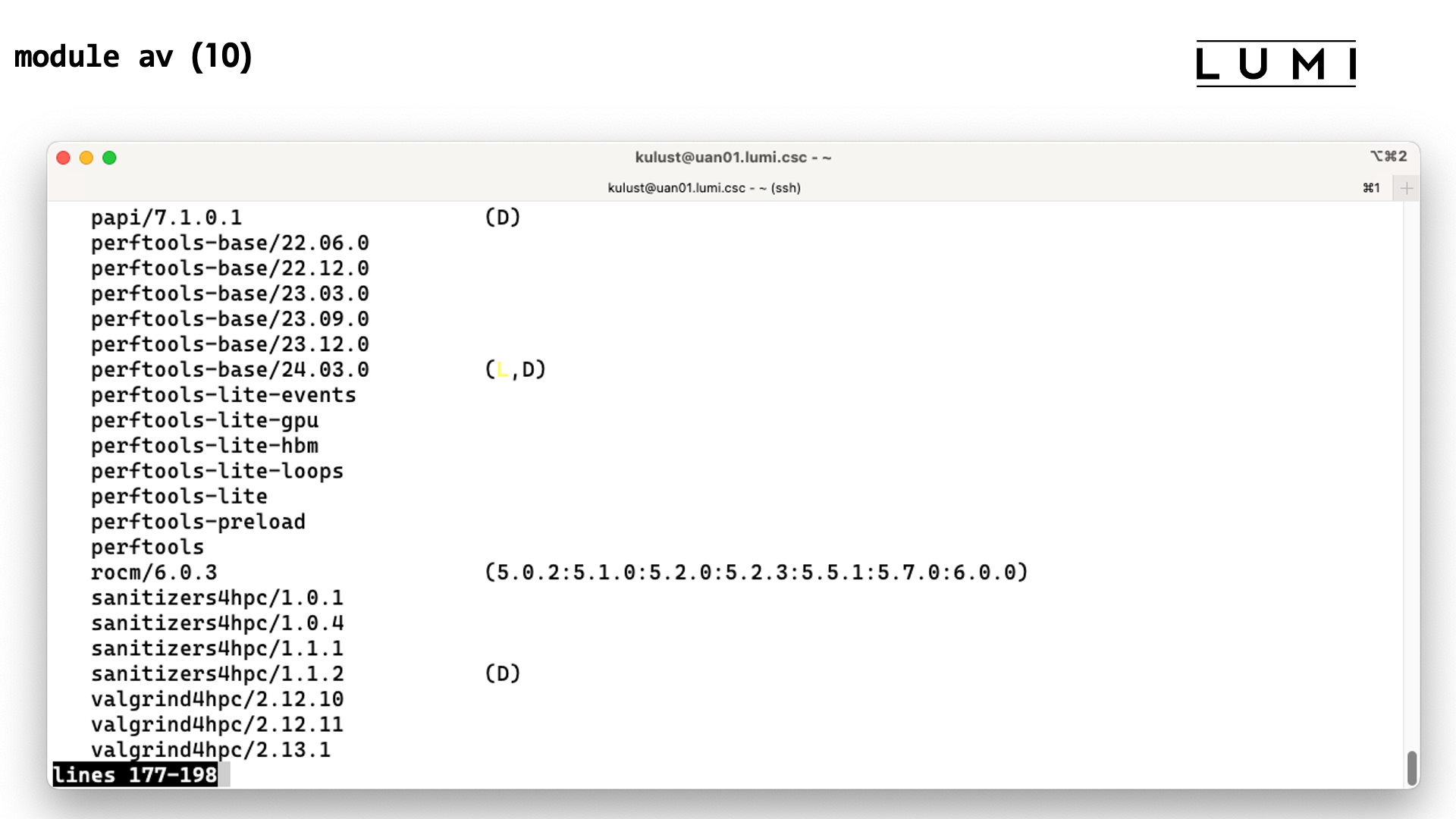 module avail slide 10