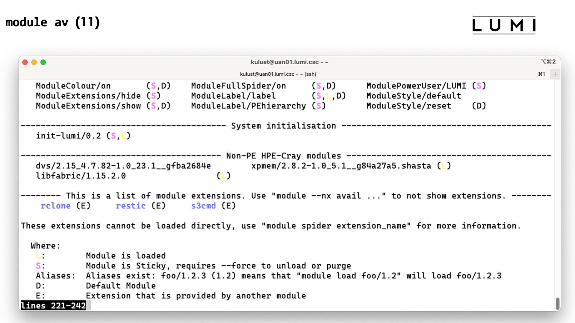 module avail slide 11