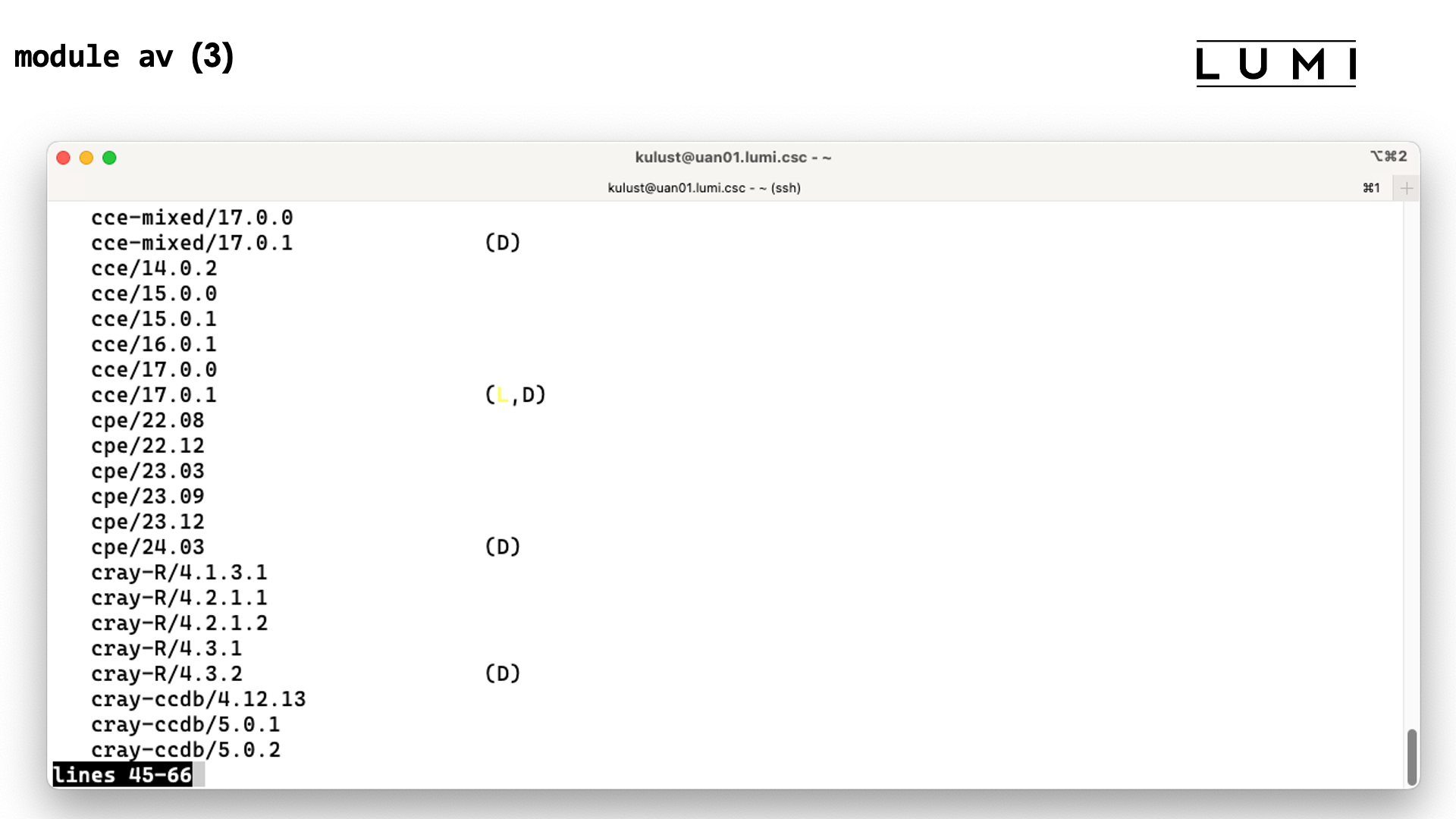 module avail slide 3