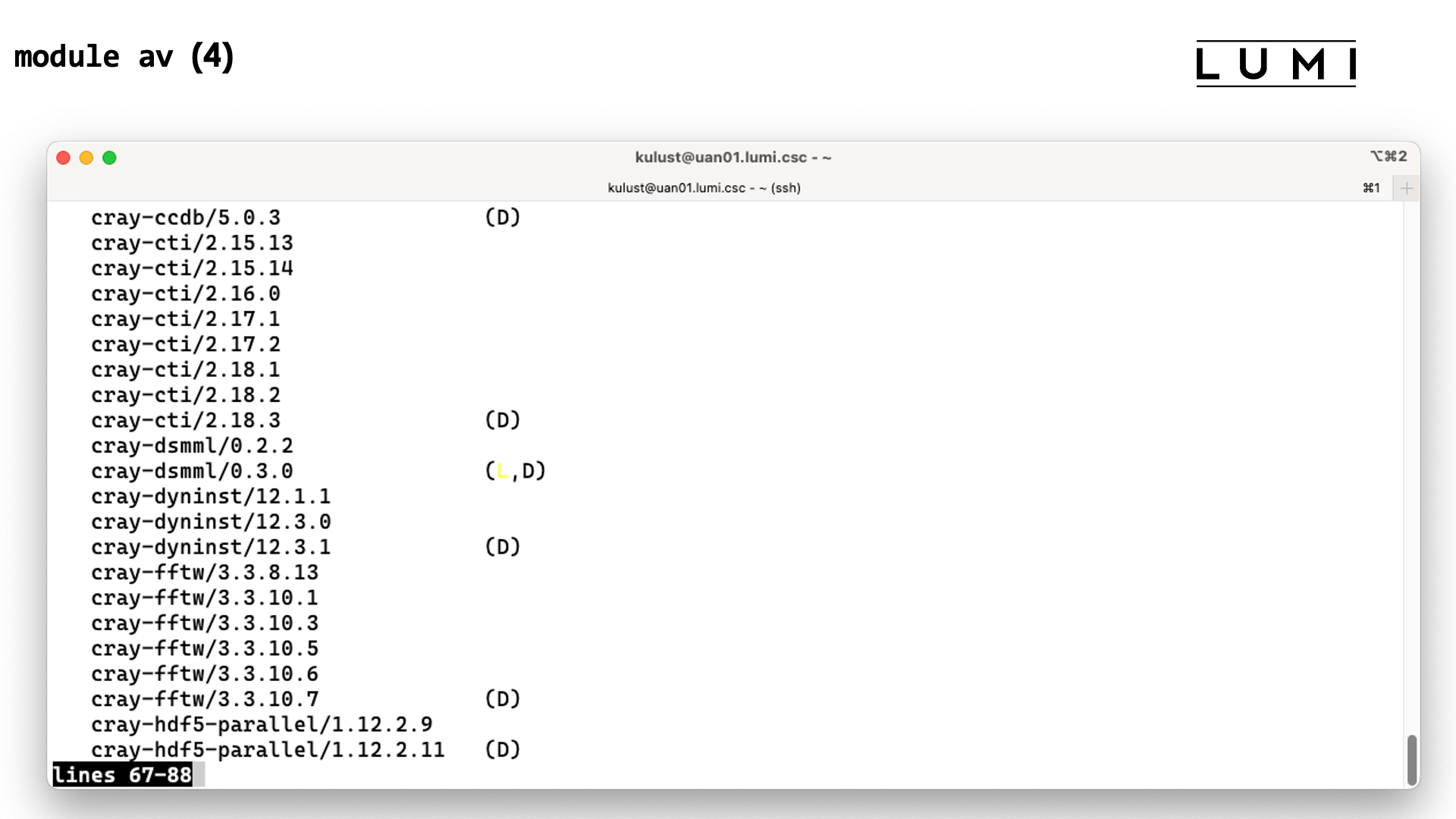 module avail slide 4