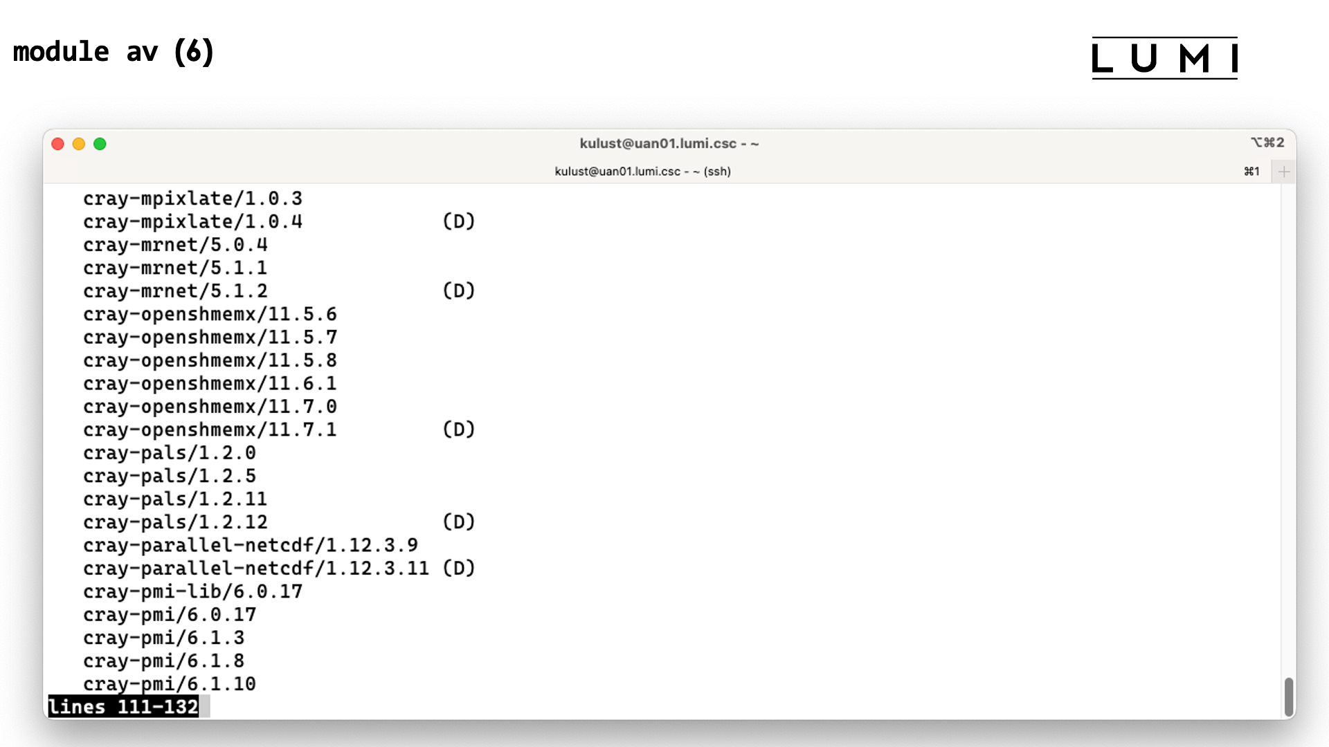 module avail slide 6