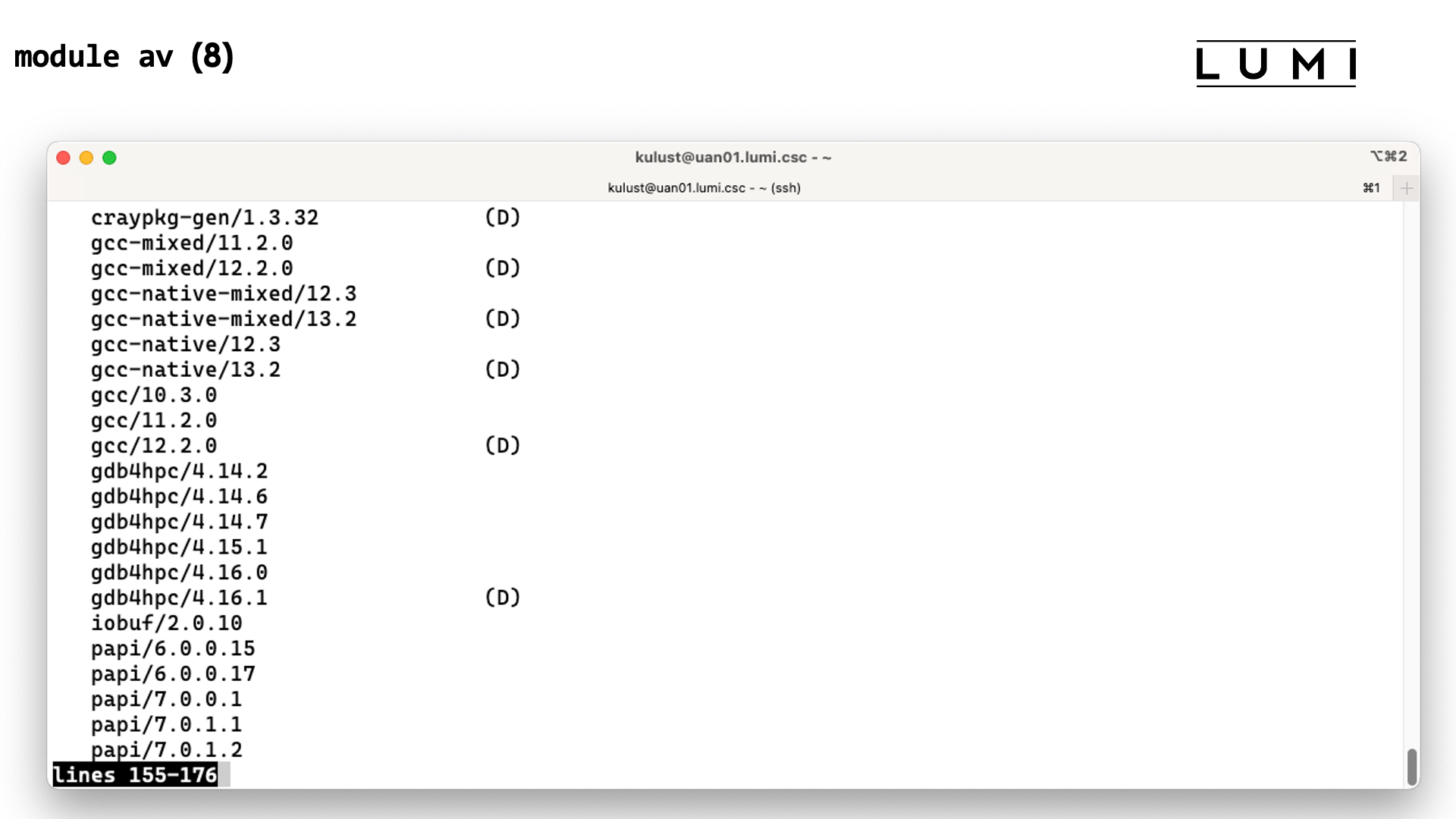 module avail slide 8