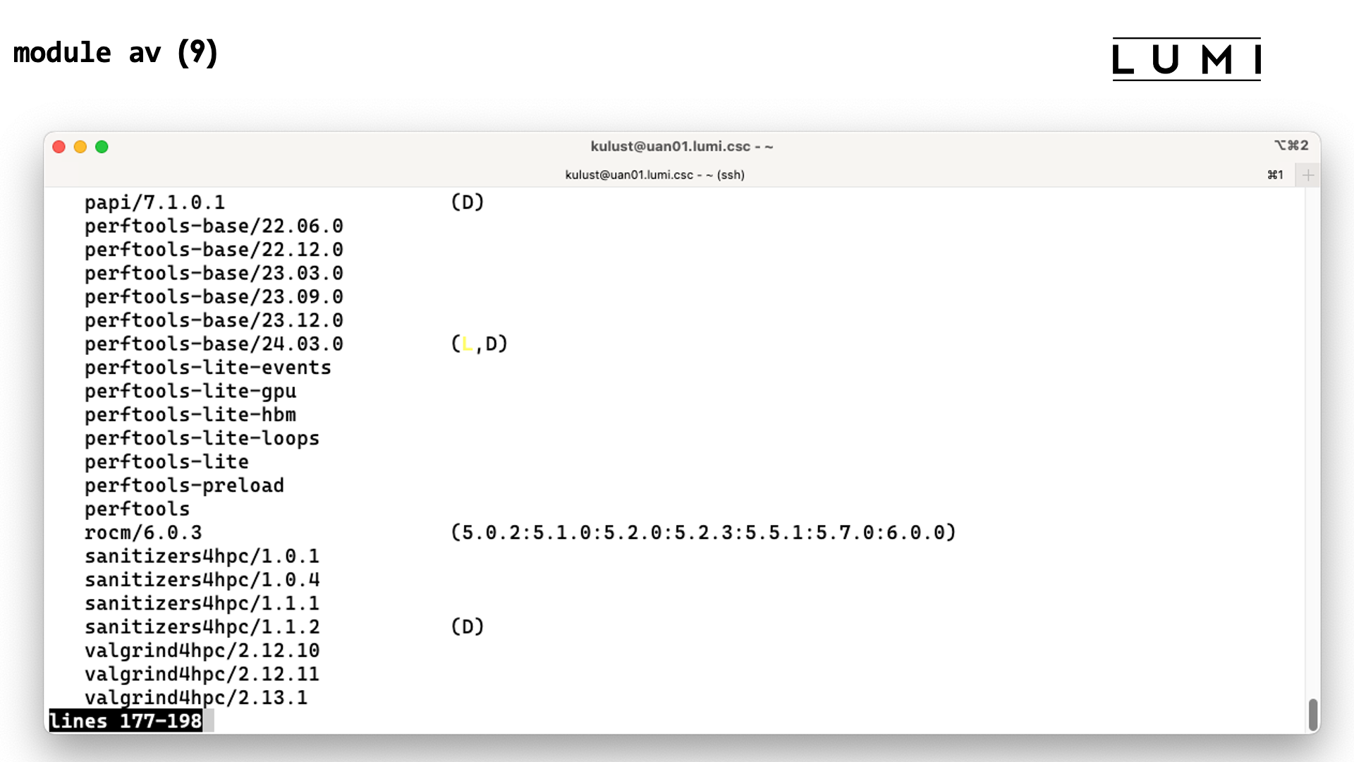 module avail slide 9