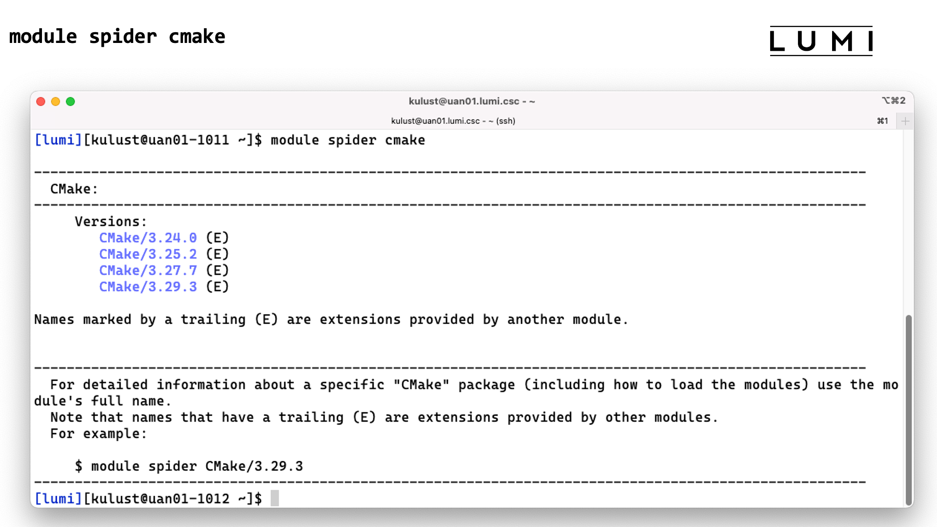 module spider cmake