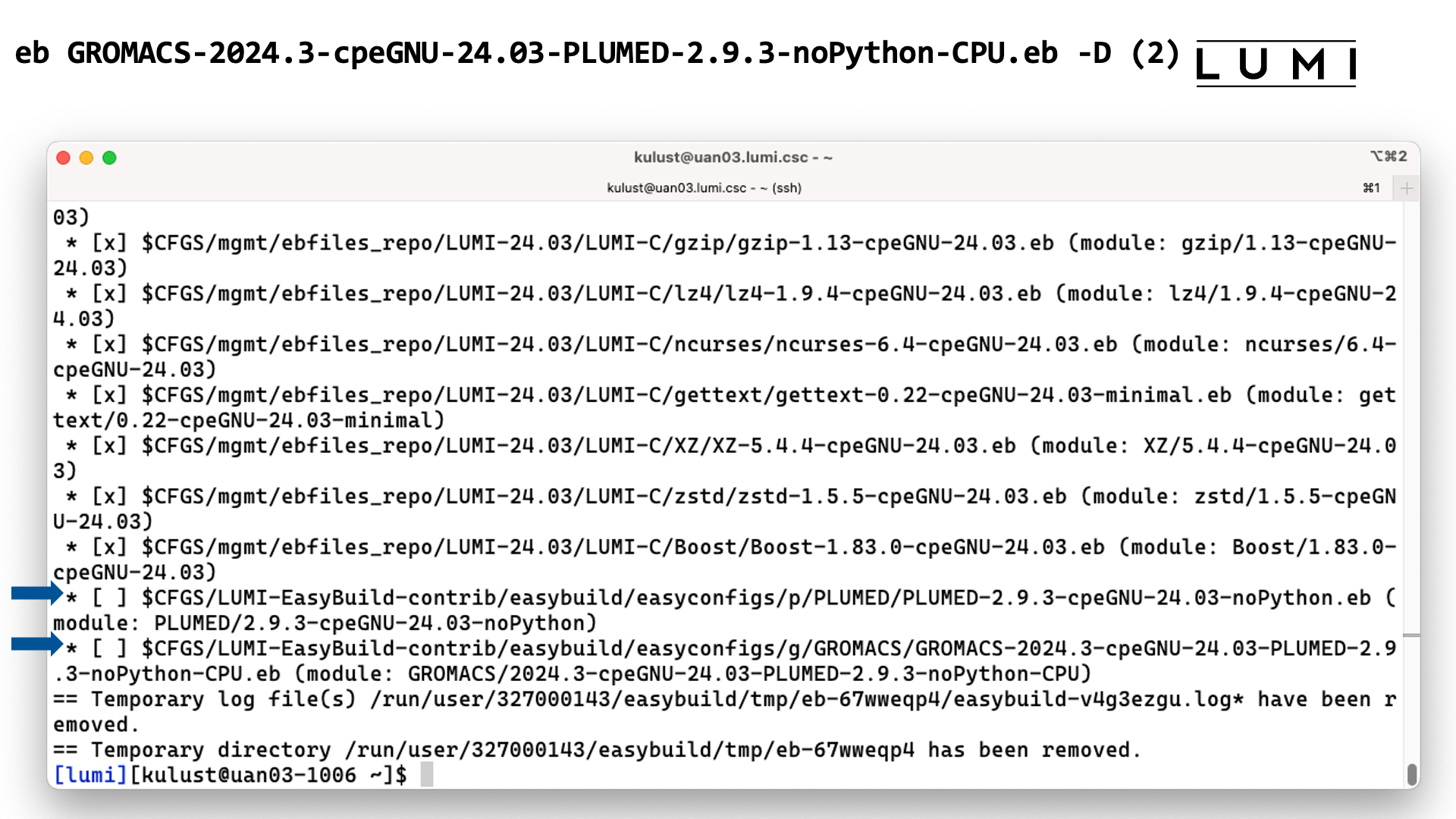 eb GROMACS-2024.3-cpeGNU-24.03-PLUMED-2.9.3-noPython-CPU.eb –D (2)