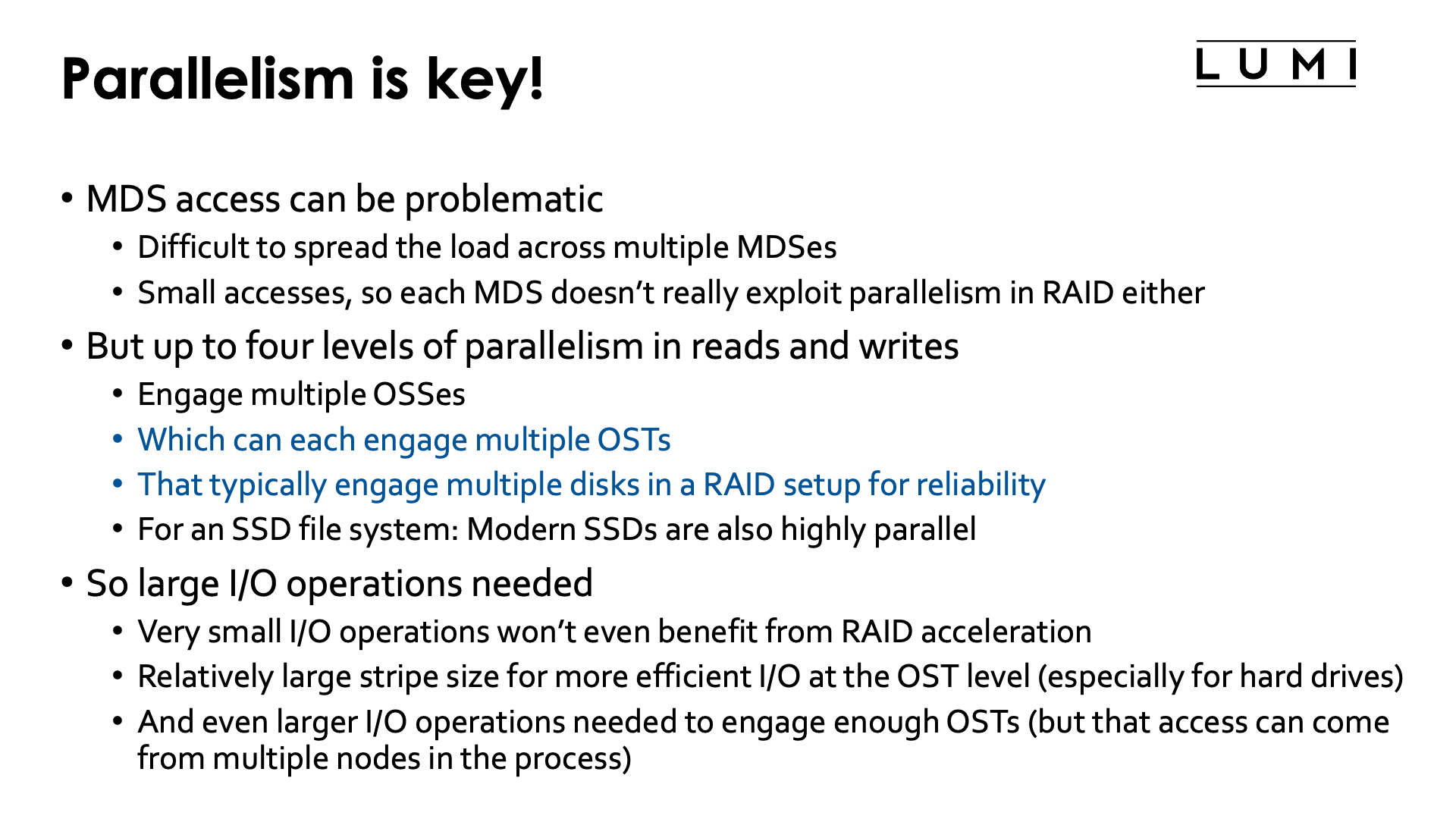 Parallelism is key! (slide 1)