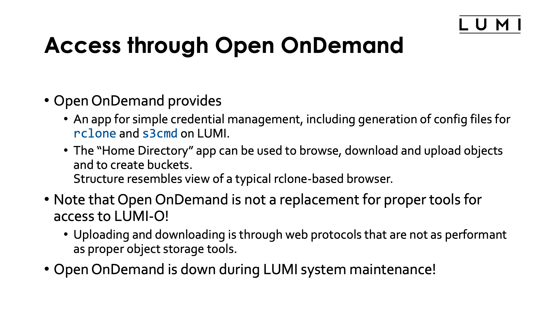 Slide Credentials management through Open OnDemand Overview