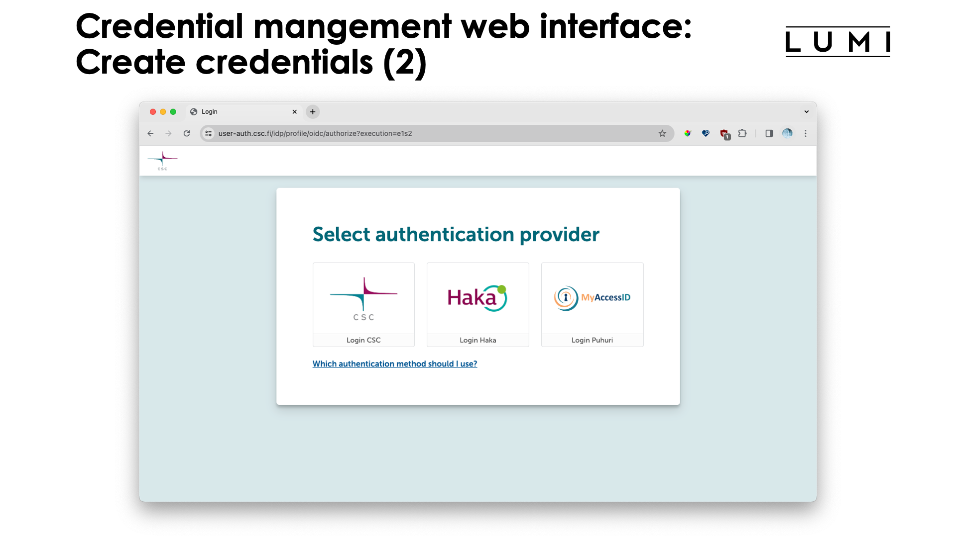 Slide Credentials management web interface (2)