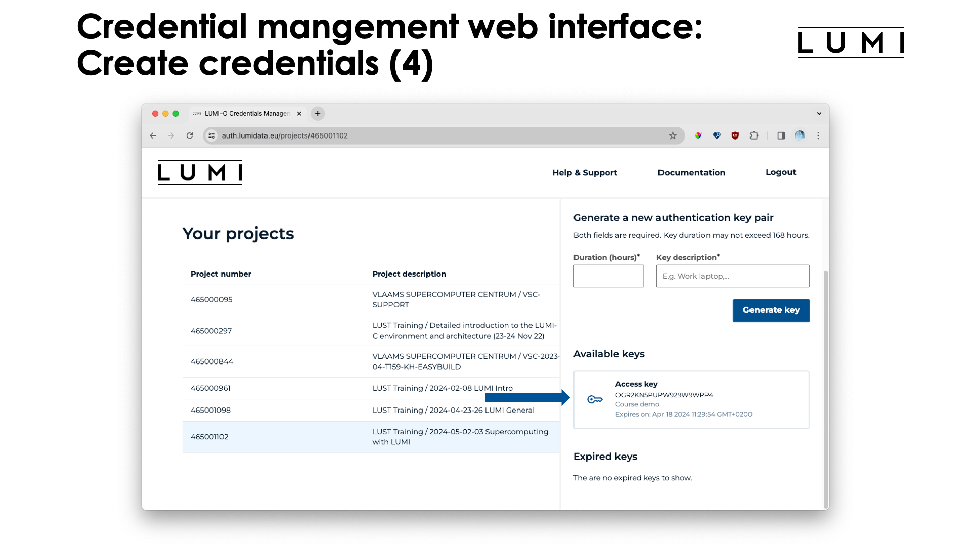 Slide Credentials management web interface (4)