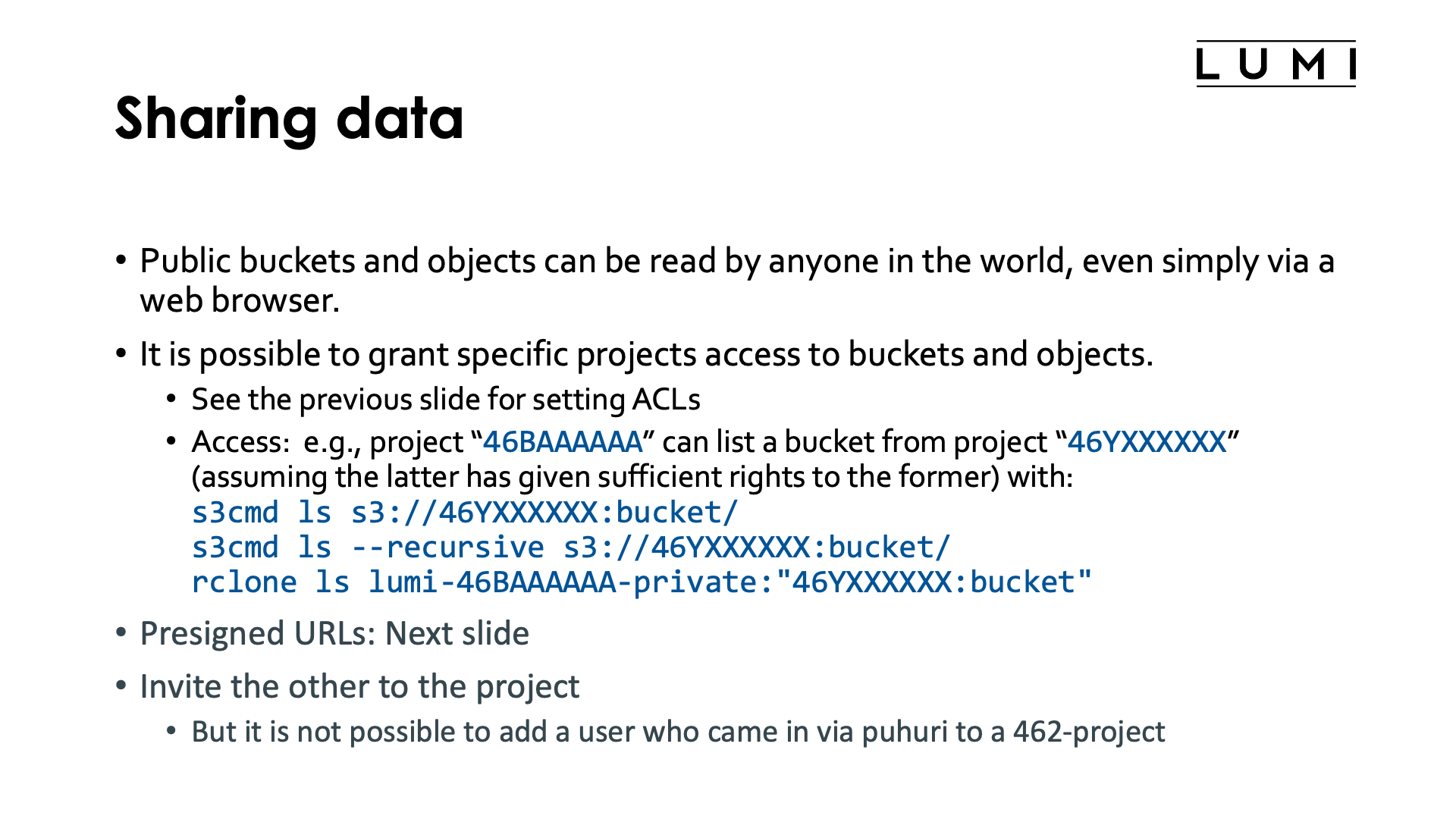 Slide Sharing data