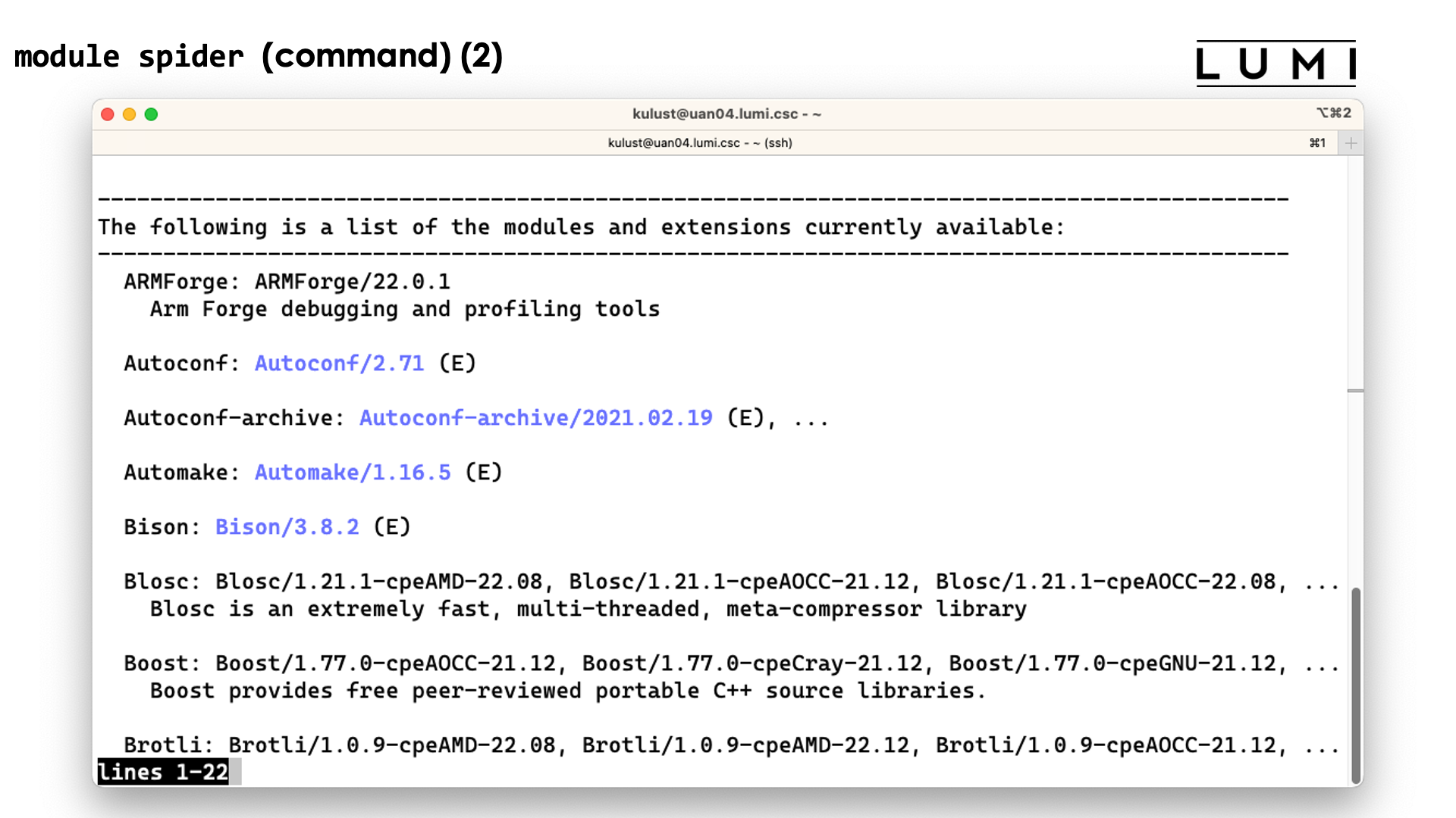 module spider demo slide 2