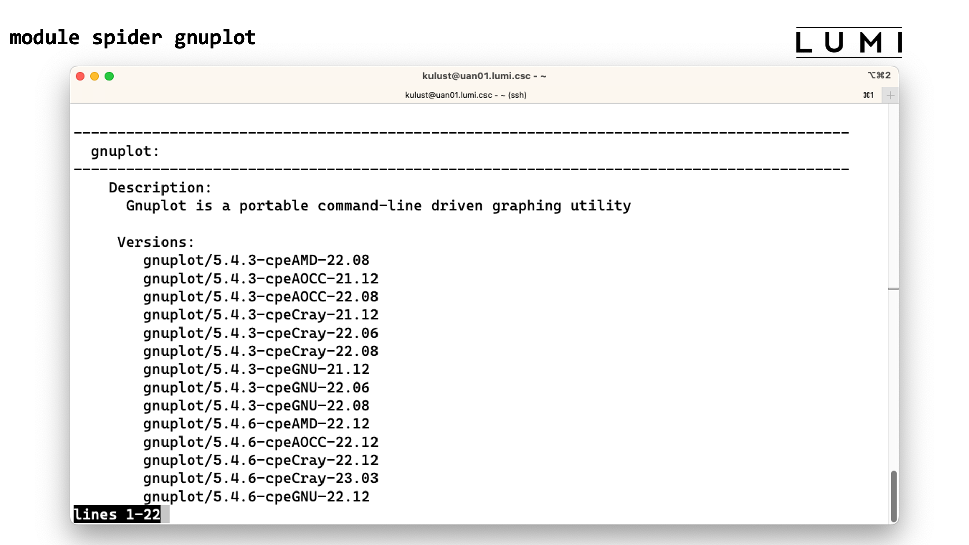 module spider demo slide 4