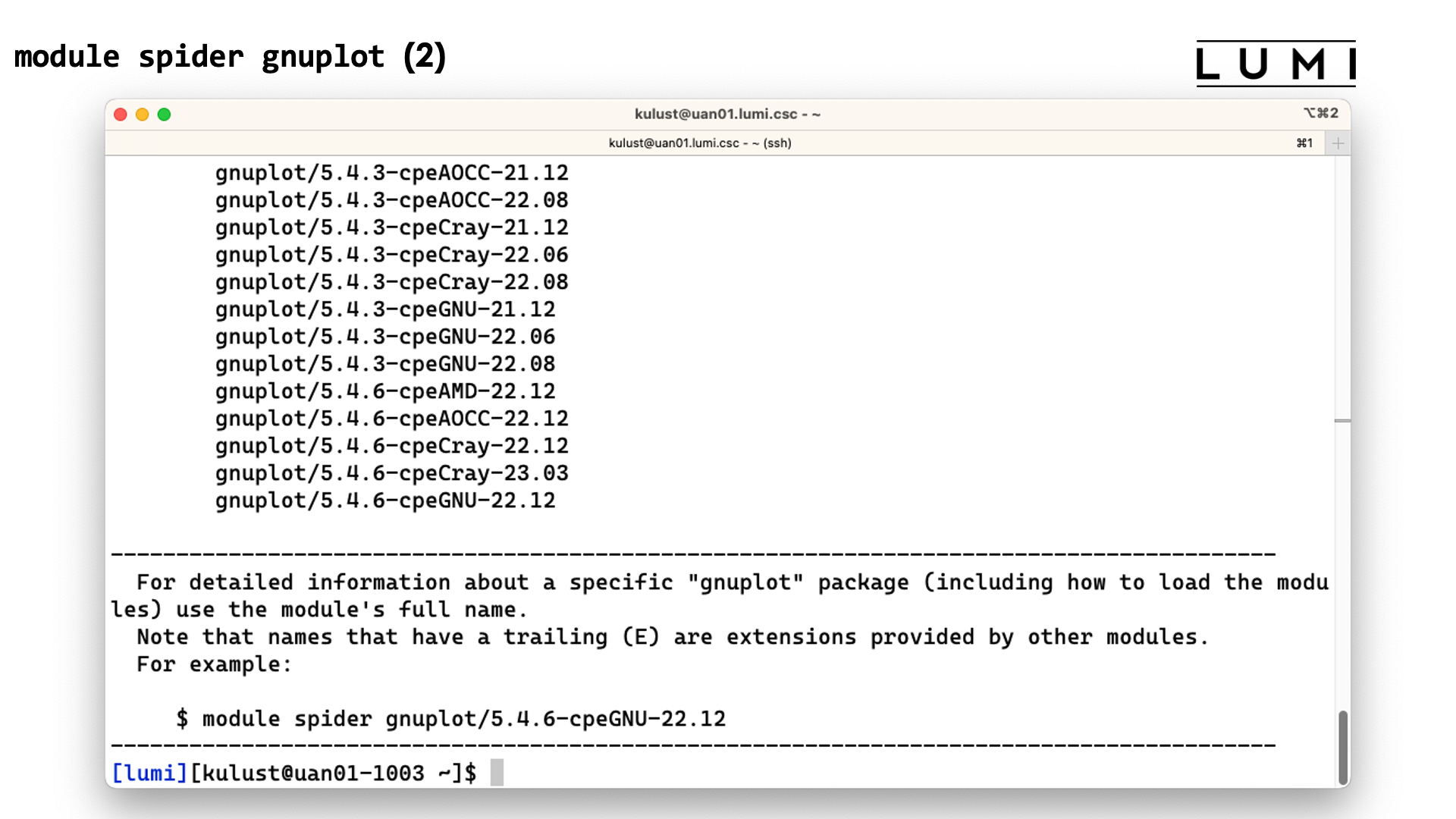 module spider demo slide 5