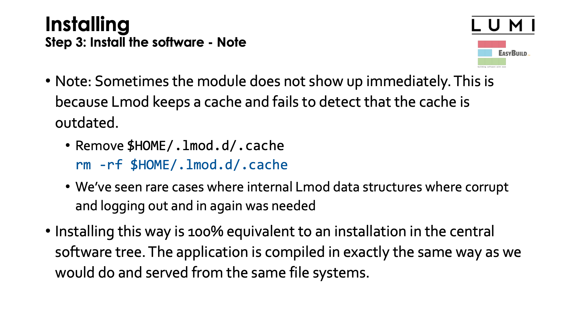 Step 3: Install the software - Note