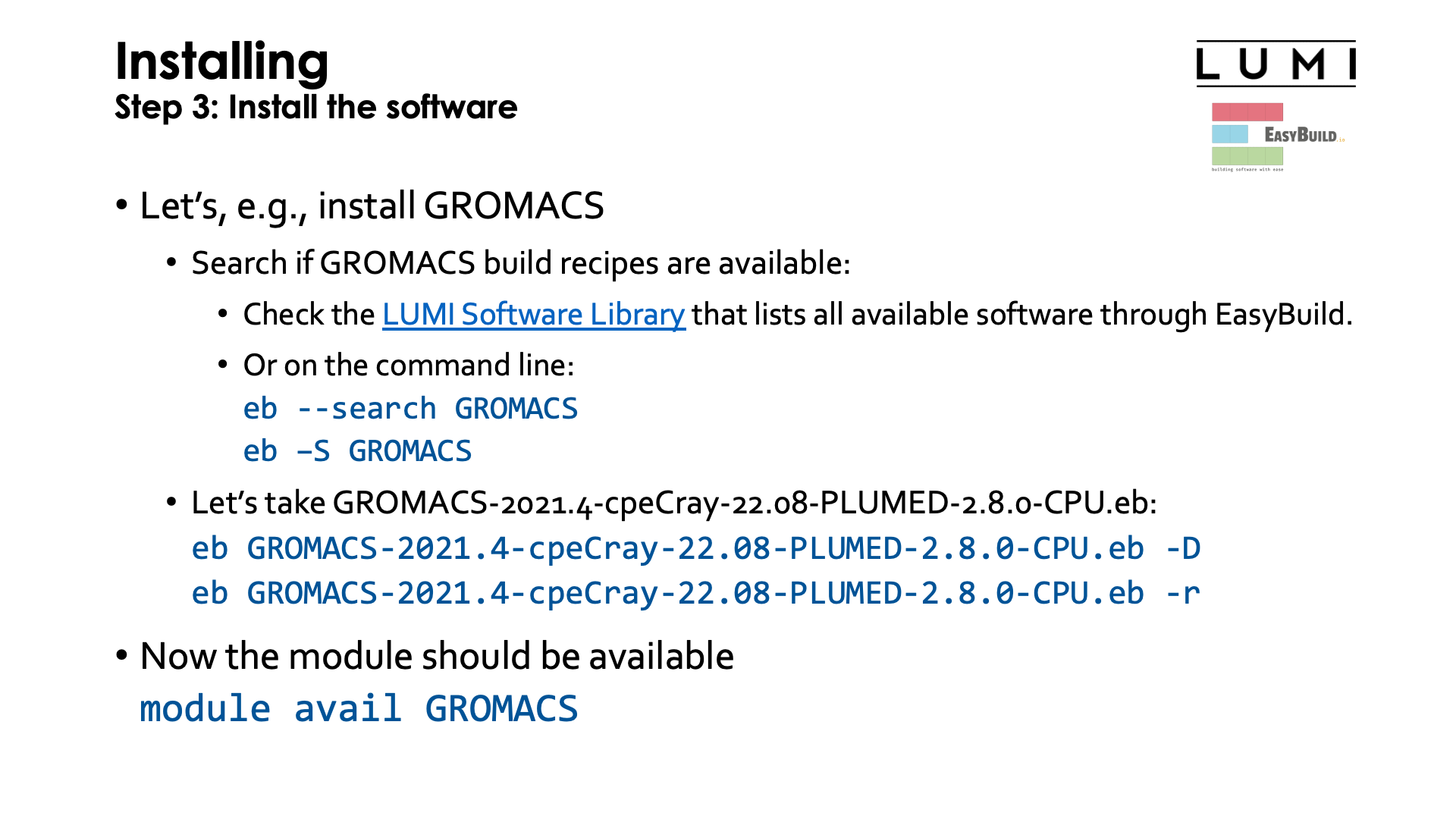 Step 3: Install the software