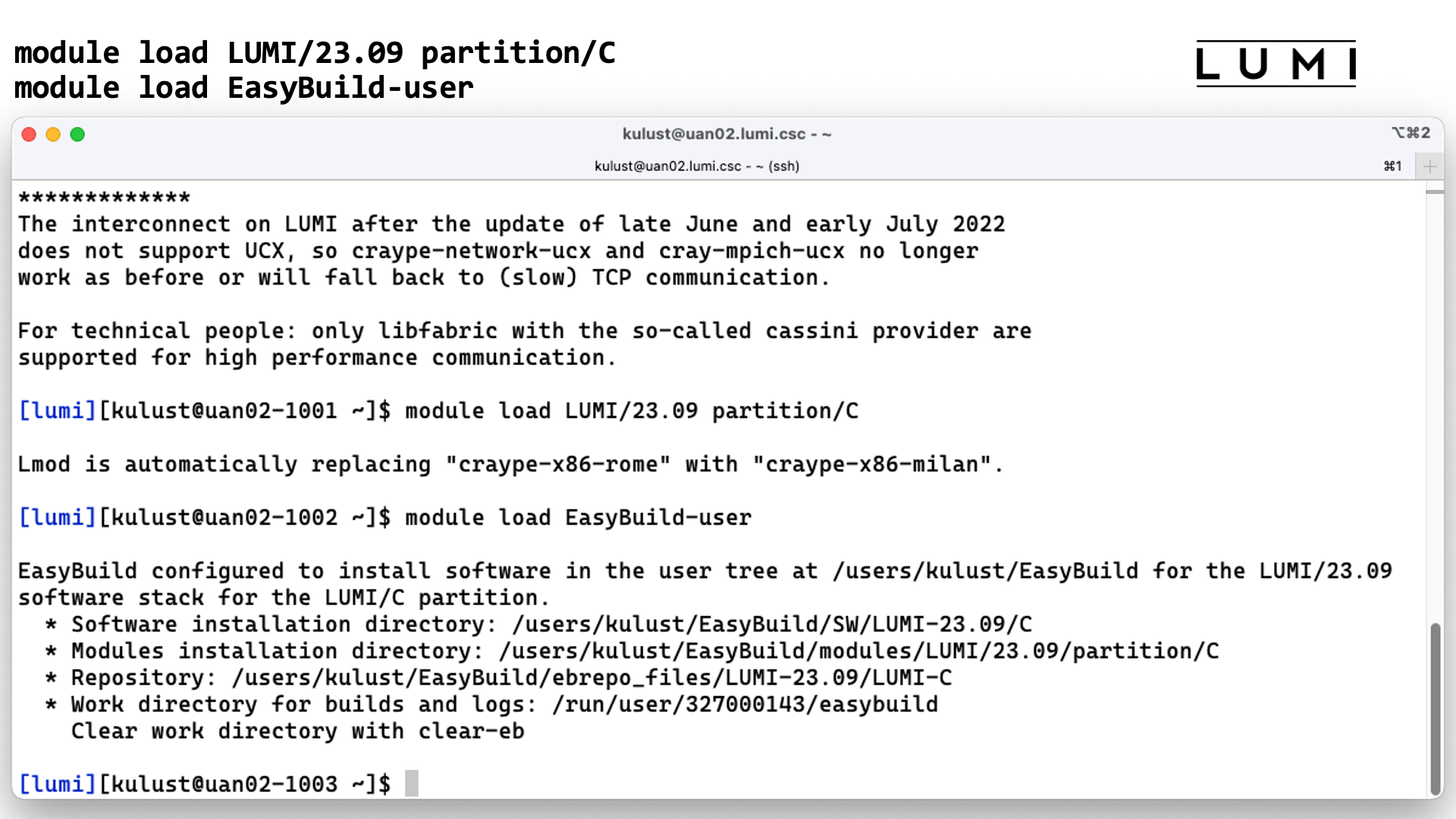 Step 2: Configure the environment - Demo